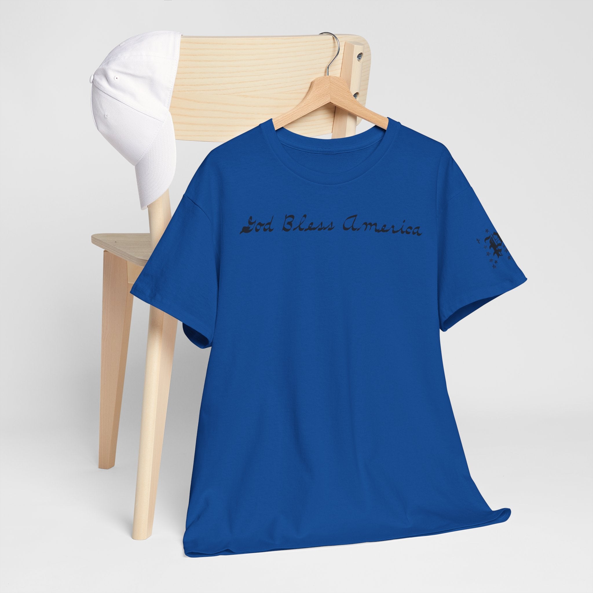 Patriotic 'God Bless America' Tee — 'We The People' Backprint 250th Celebration T-Shirt