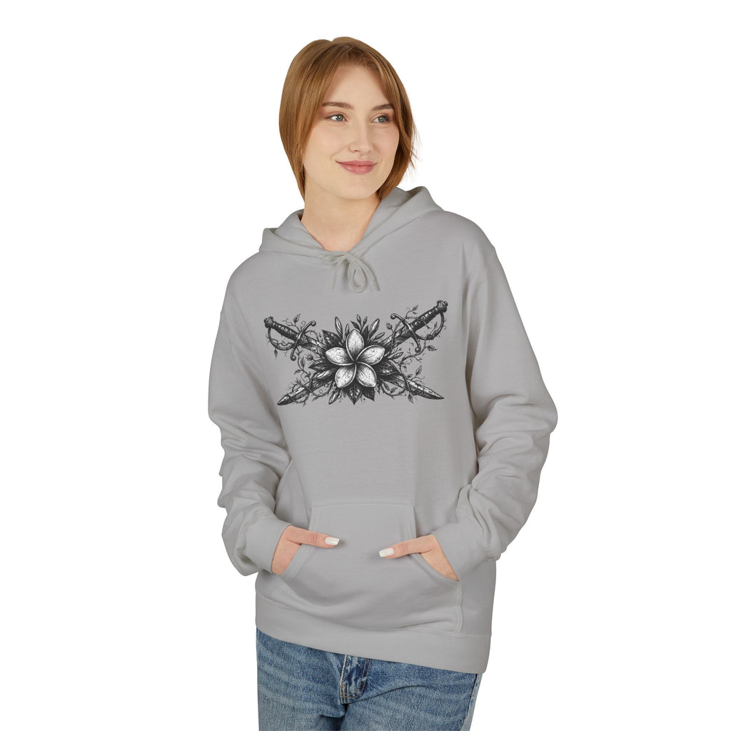 Skull & Daggers Hoodie — Gothic 'PG' Star Back Graphic