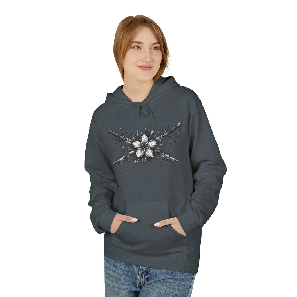 Skull & Daggers Hoodie — Gothic 'PG' Star Back Graphic