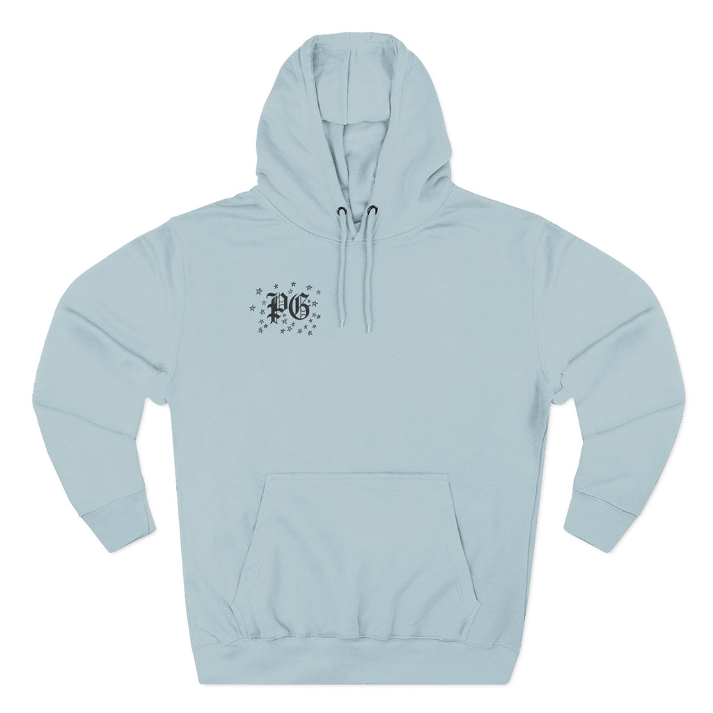 Skelly Cozy Bench Fleece Hoodie — 'Cozy Bench for Skelly' Graphic