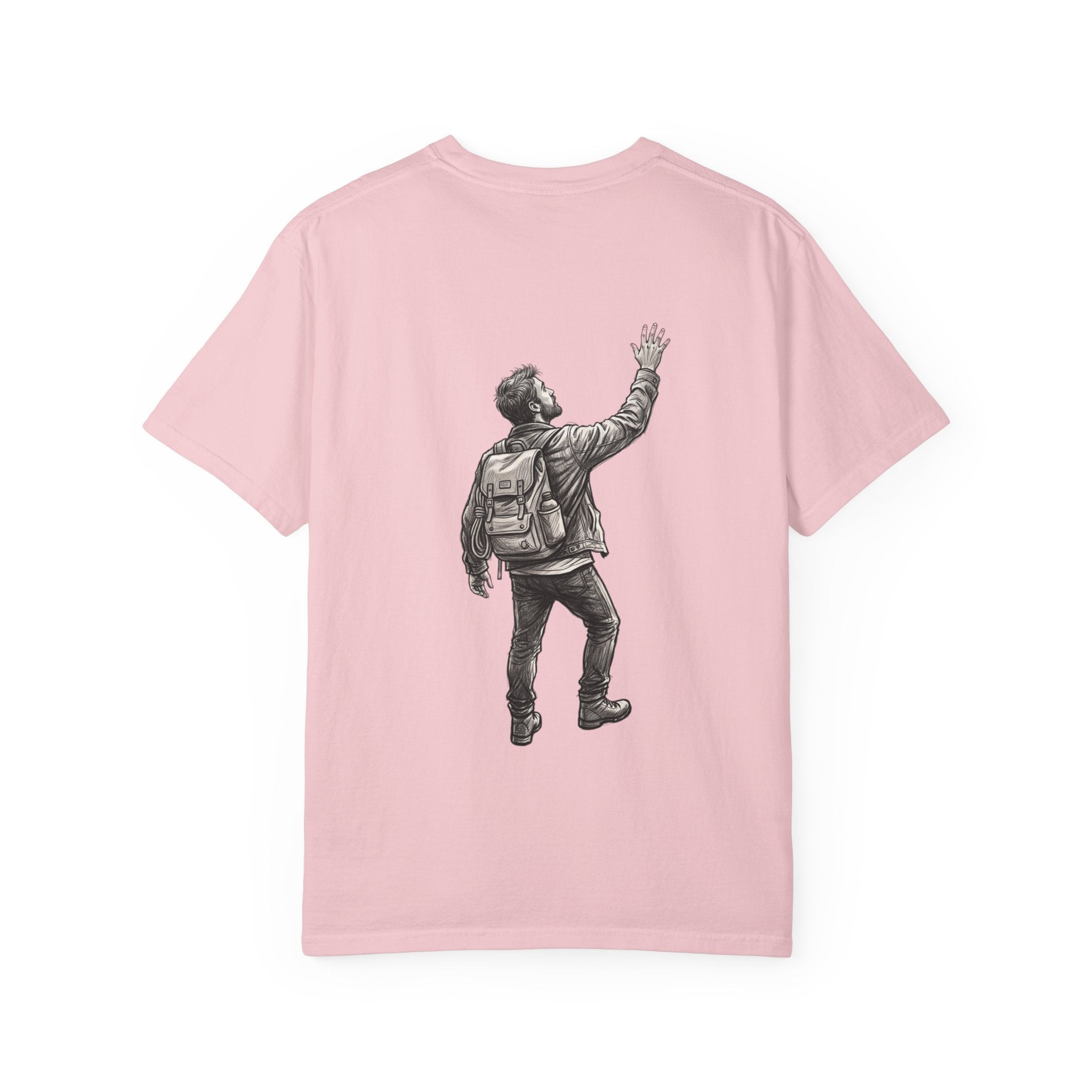 Isaiah 6:8 T-Shirt — Vintage Prayerful Backpacker Graphic Tee