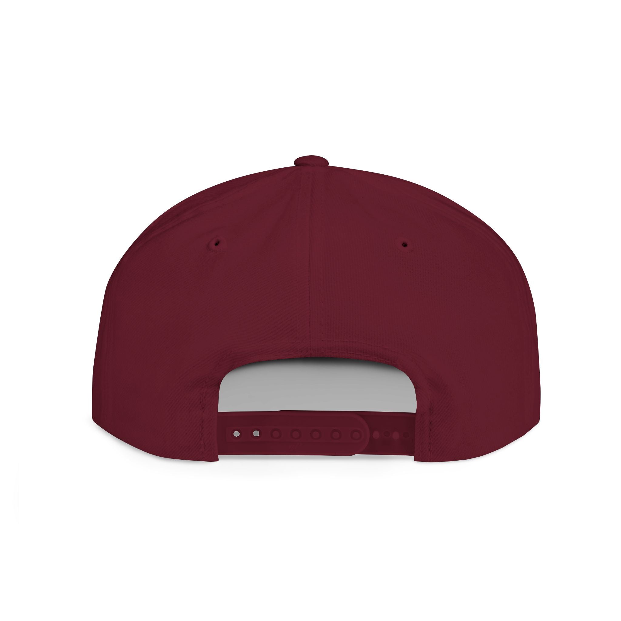 Flat Bill Snapback Hat — Gothic "PG" Monogram with Star Cluster