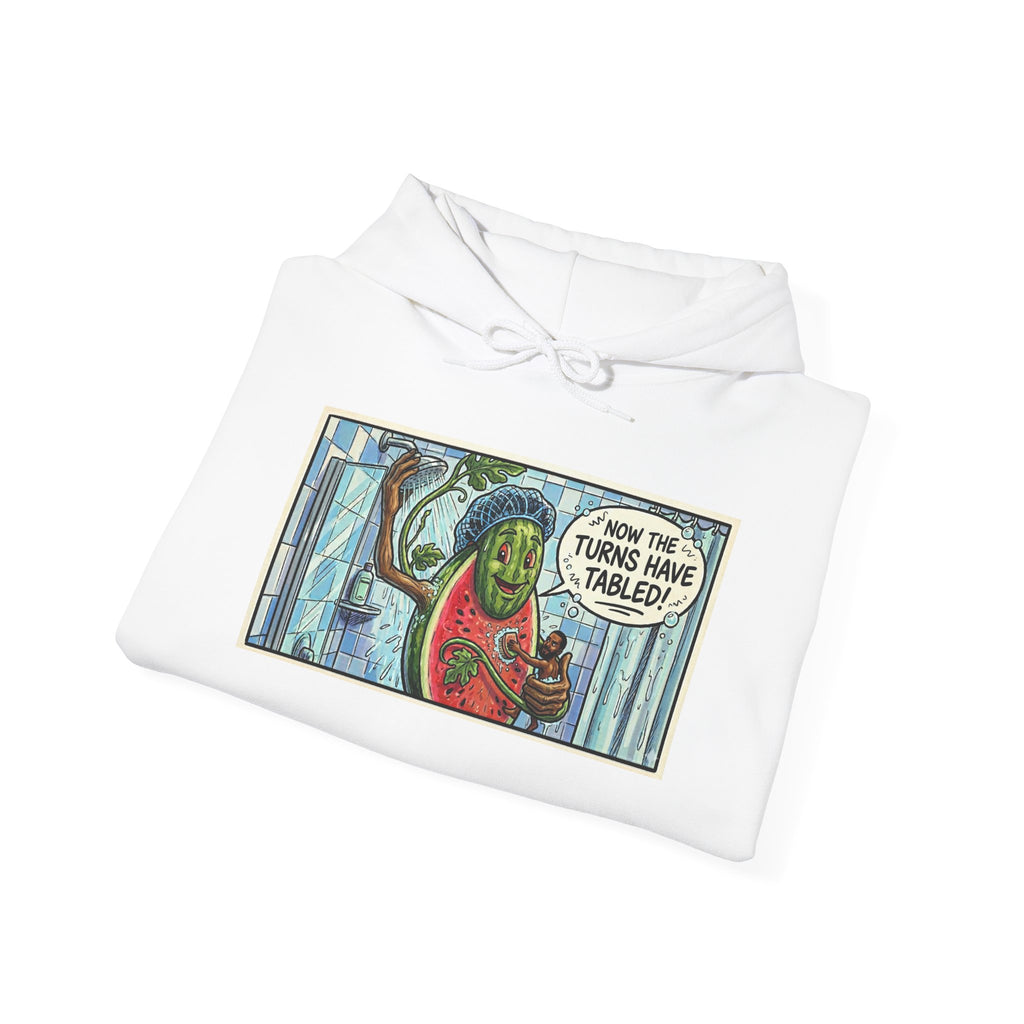 Graphic Hoodie — 'How the Turns Have Tabled' Alien Comic Panel Pullover