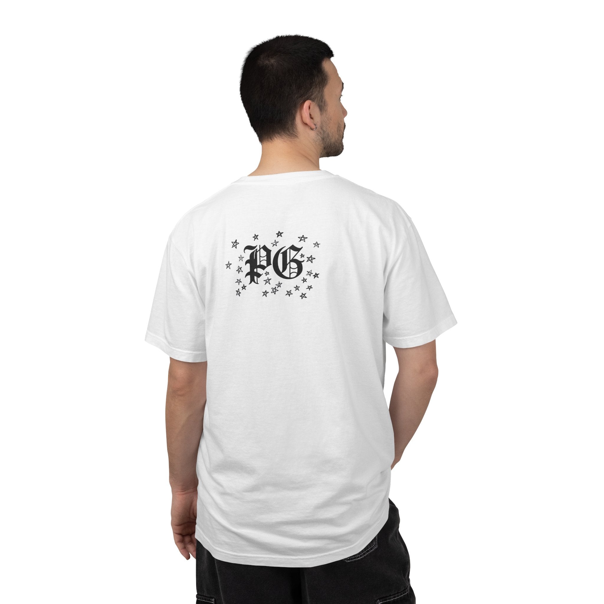 Floral Infinity T-Shirt — Gothic Rose Vine Design with ‘PG’ Back Print