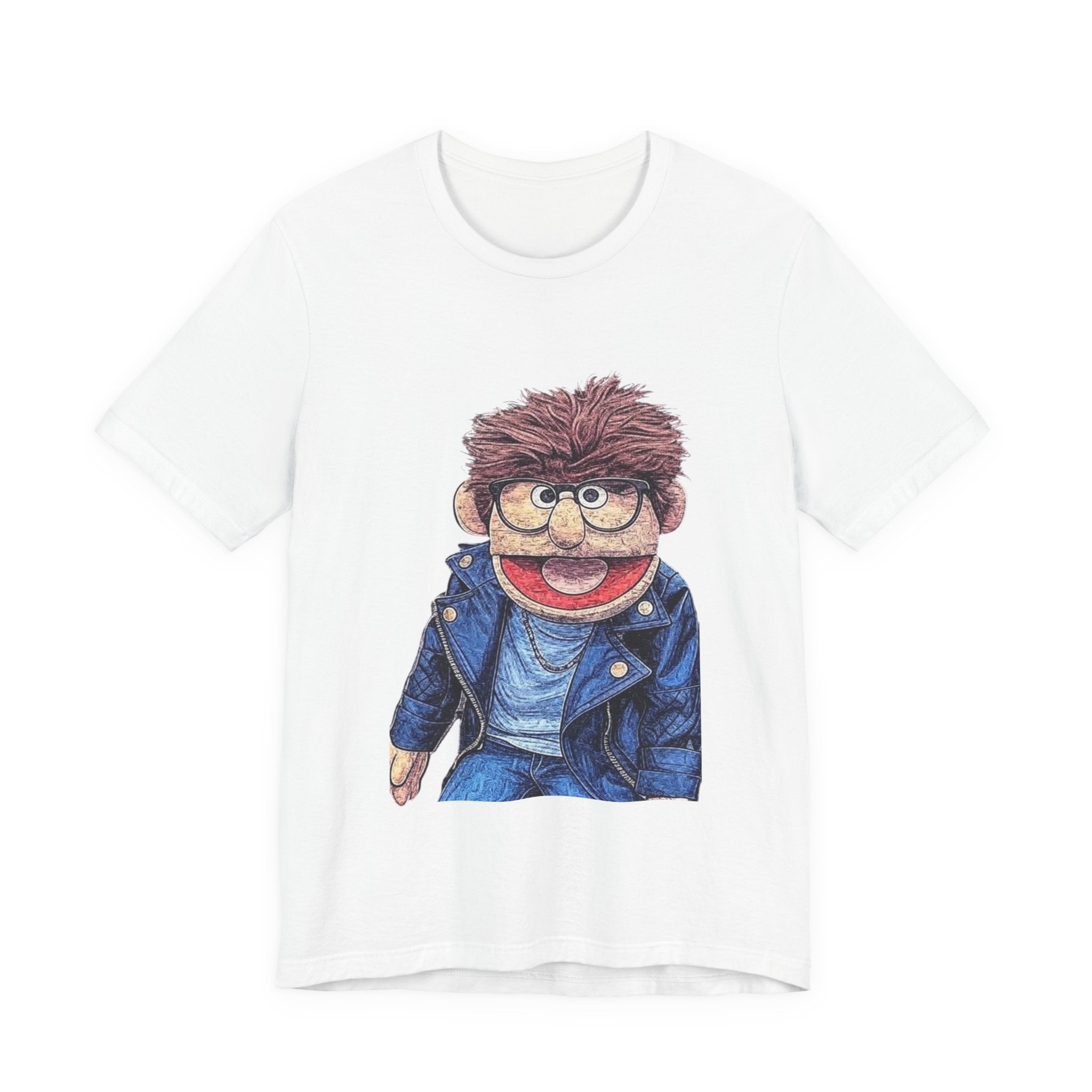 Puppet Graphic Tee — 'F.R.E.D. Realboy' Retro Puppet Portrait T-Shirt
