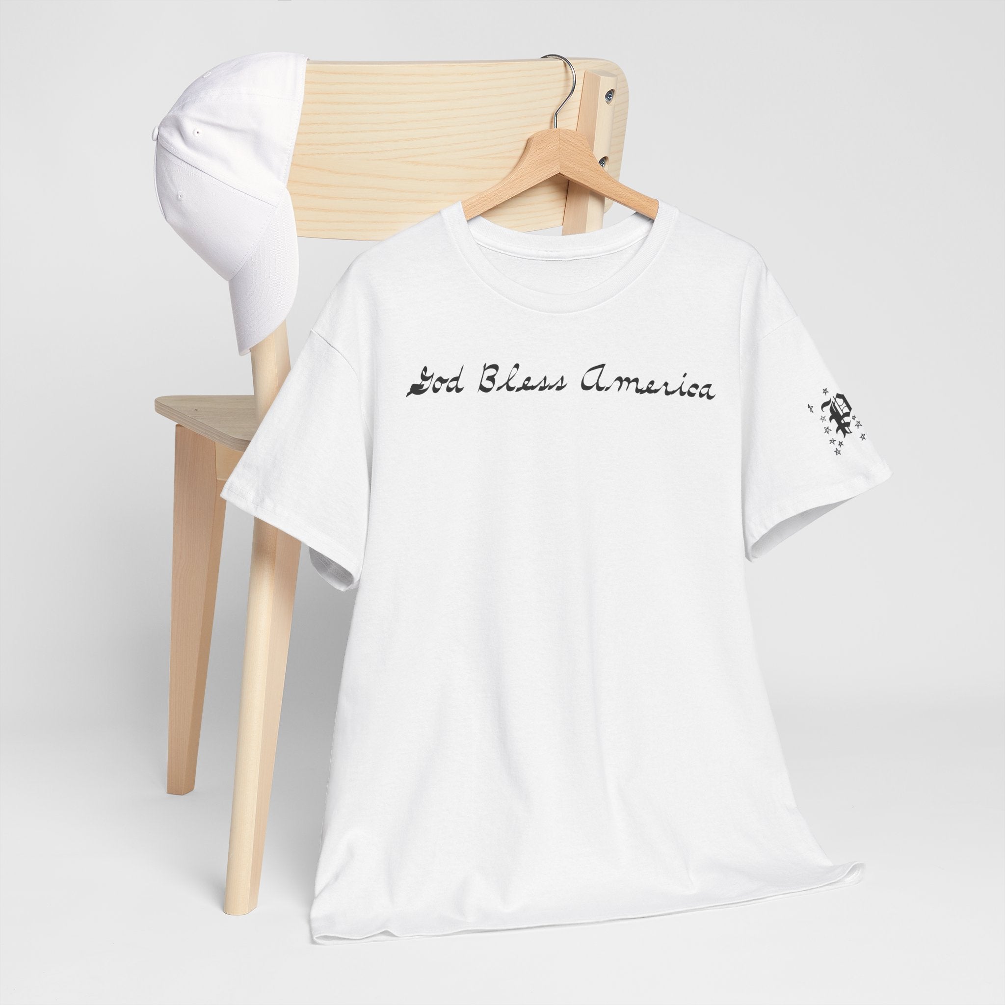 Patriotic 'God Bless America' Tee — 'We The People' Backprint 250th Celebration T-Shirt