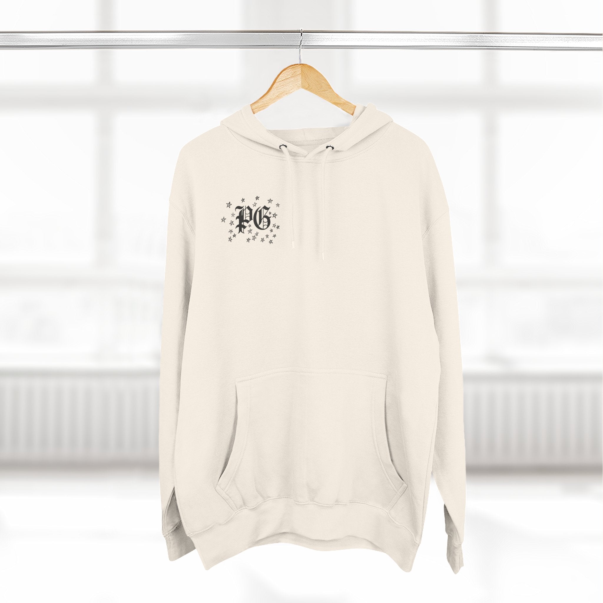 Skelly Cozy Bench Fleece Hoodie — 'Cozy Bench for Skelly' Graphic