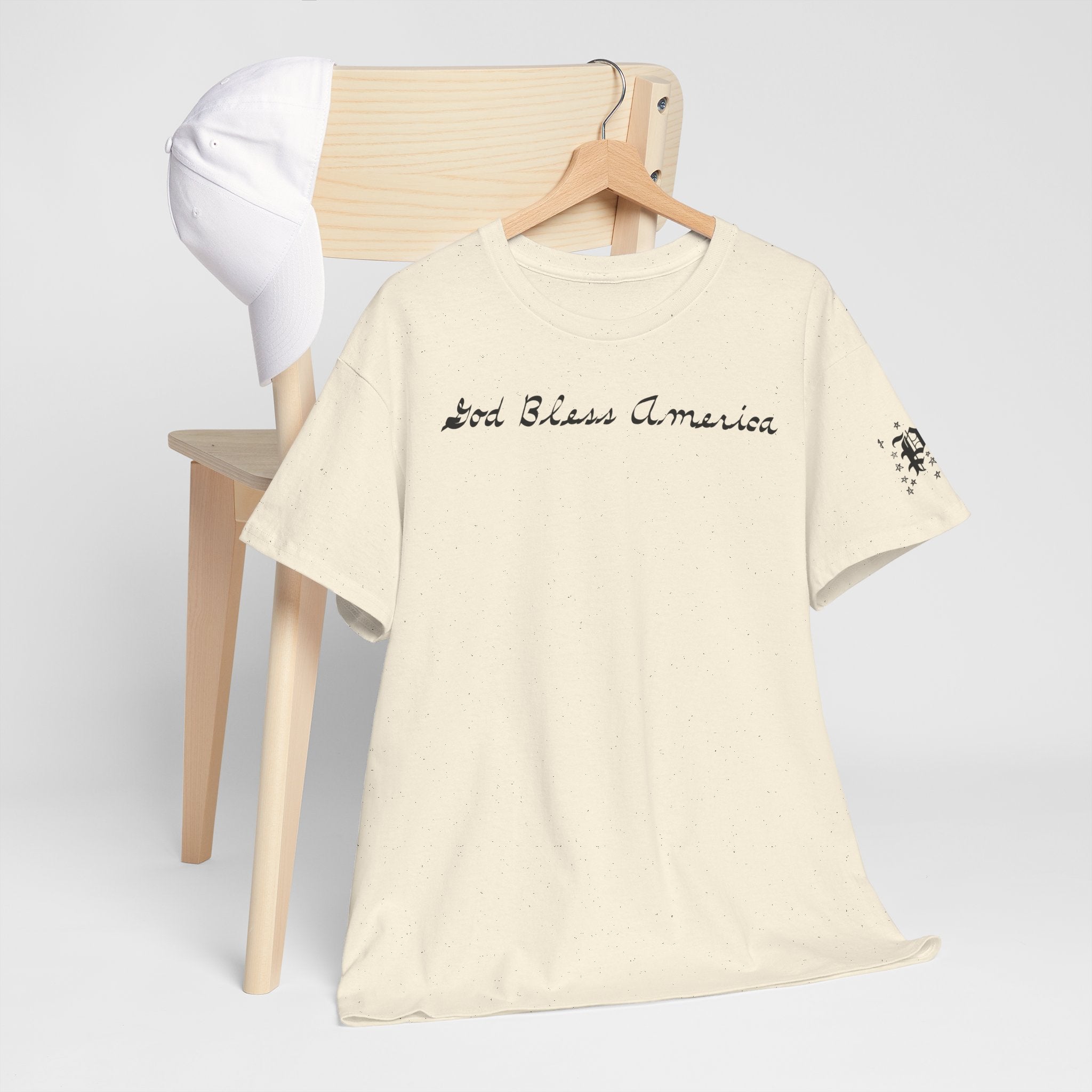 Patriotic 'God Bless America' Tee — 'We The People' Backprint 250th Celebration T-Shirt