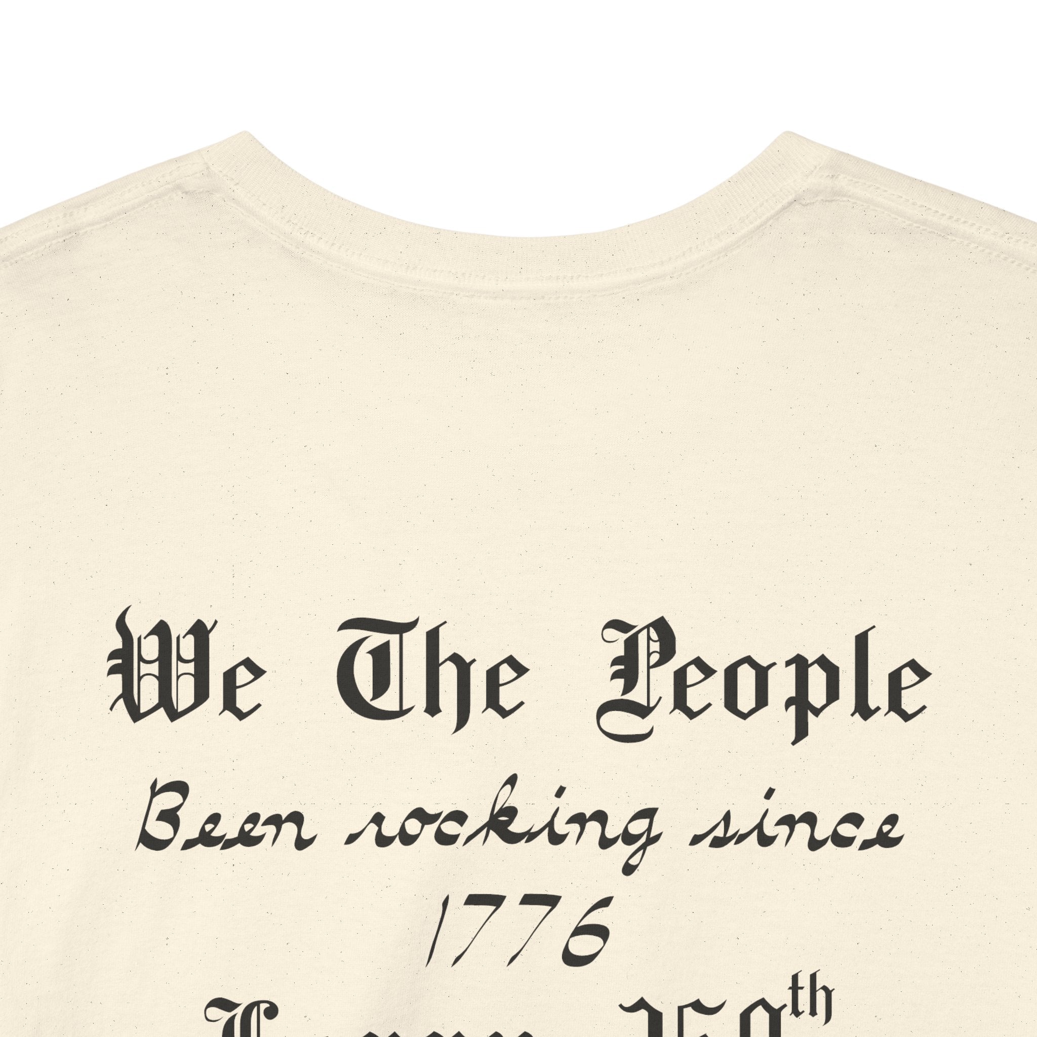 Patriotic 'God Bless America' Tee — 'We The People' Backprint 250th Celebration T-Shirt
