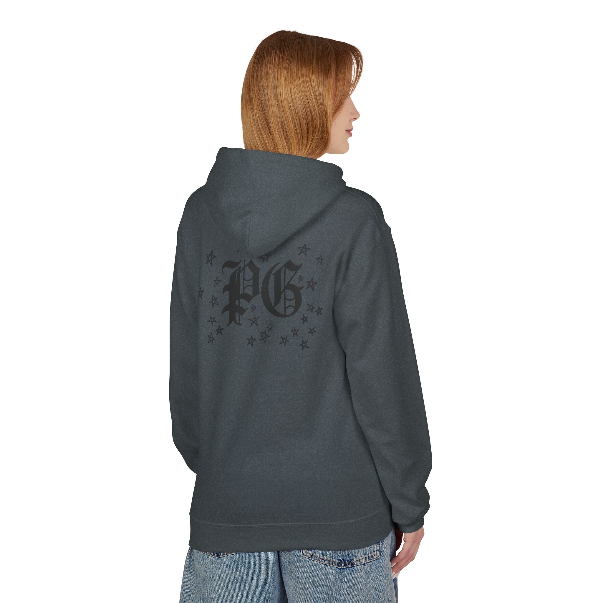 Skull & Daggers Hoodie — Gothic 'PG' Star Back Graphic