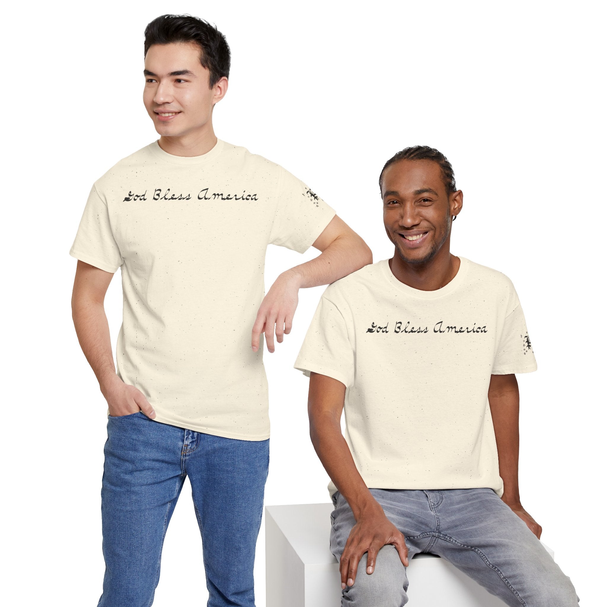 Patriotic 'God Bless America' Tee — 'We The People' Backprint 250th Celebration T-Shirt