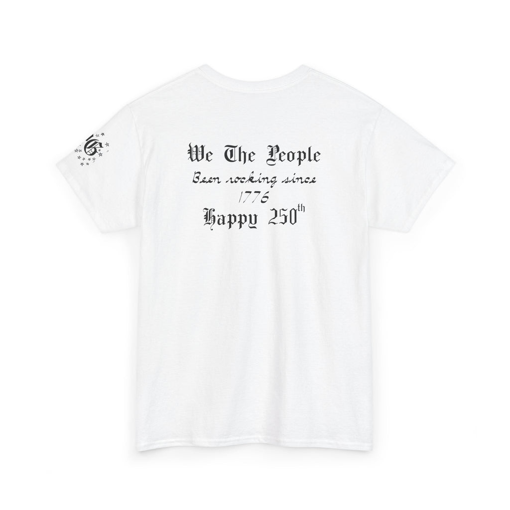 Patriotic 'God Bless America' Tee — 'We The People' Backprint 250th Celebration T-Shirt
