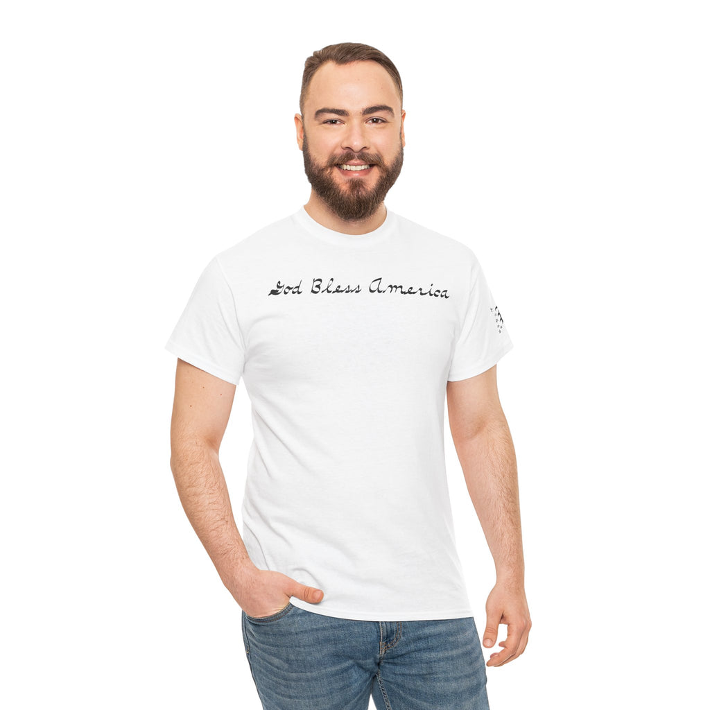 Patriotic 'God Bless America' Tee — 'We The People' Backprint 250th Celebration T-Shirt
