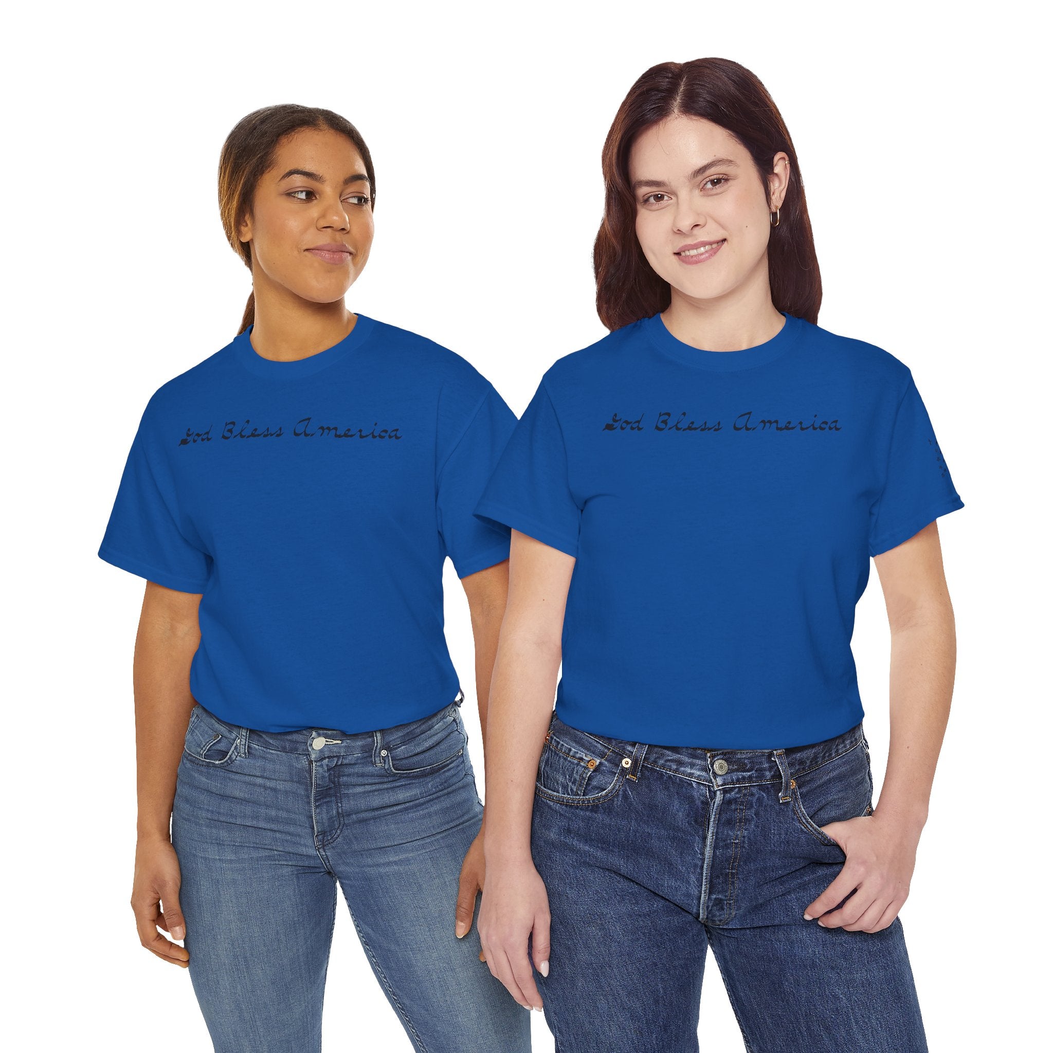 Patriotic 'God Bless America' Tee — 'We The People' Backprint 250th Celebration T-Shirt