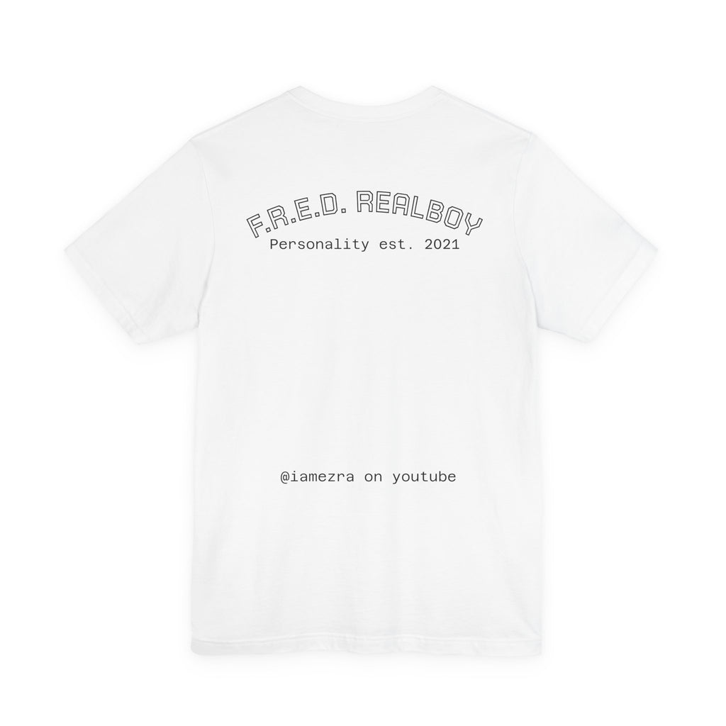 Puppet Graphic Tee — 'F.R.E.D. Realboy' Retro Puppet Portrait T-Shirt