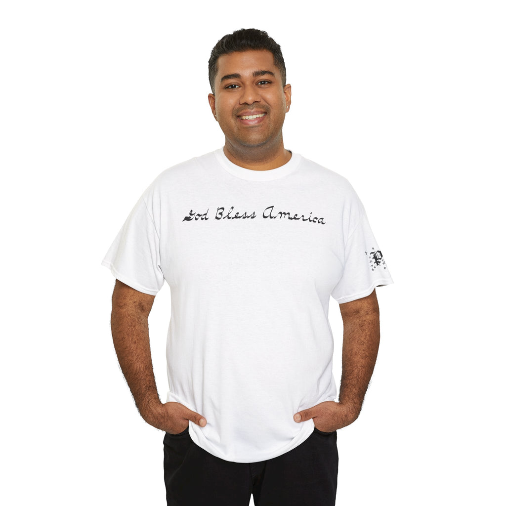 Patriotic 'God Bless America' Tee — 'We The People' Backprint 250th Celebration T-Shirt