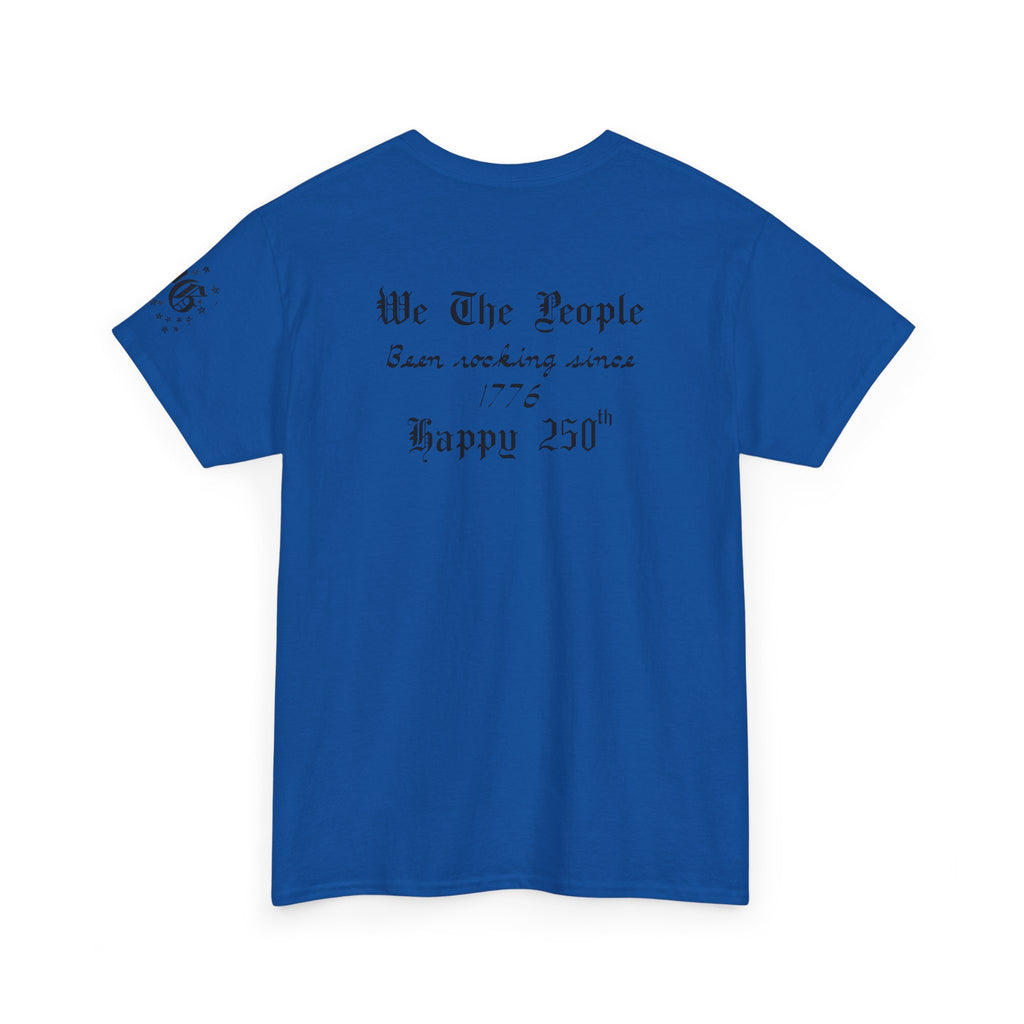 Patriotic 'God Bless America' Tee — 'We The People' Backprint 250th Celebration T-Shirt