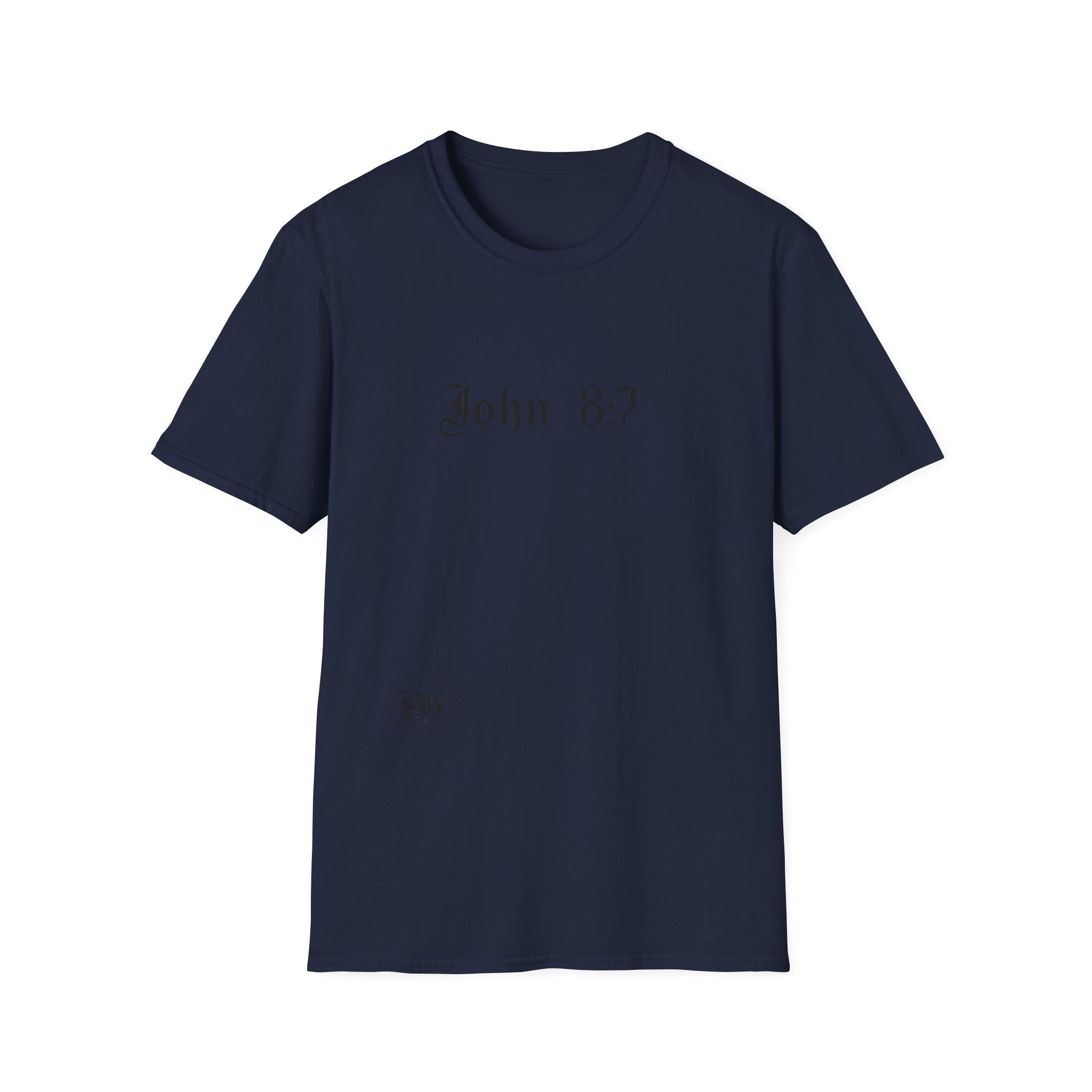 T-Shirt — John 8:7 Vintage Scripture Tee