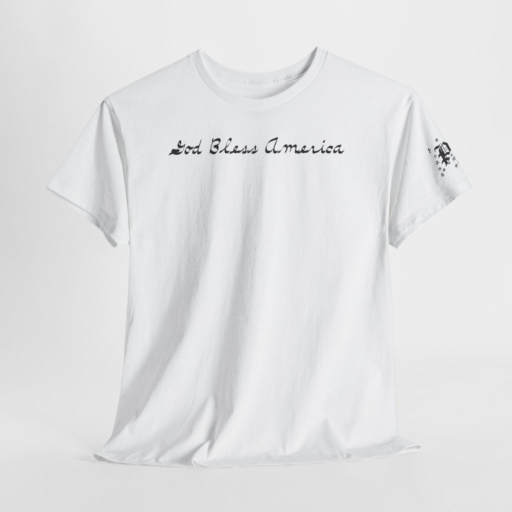 Patriotic 'God Bless America' Tee — 'We The People' Backprint 250th Celebration T-Shirt