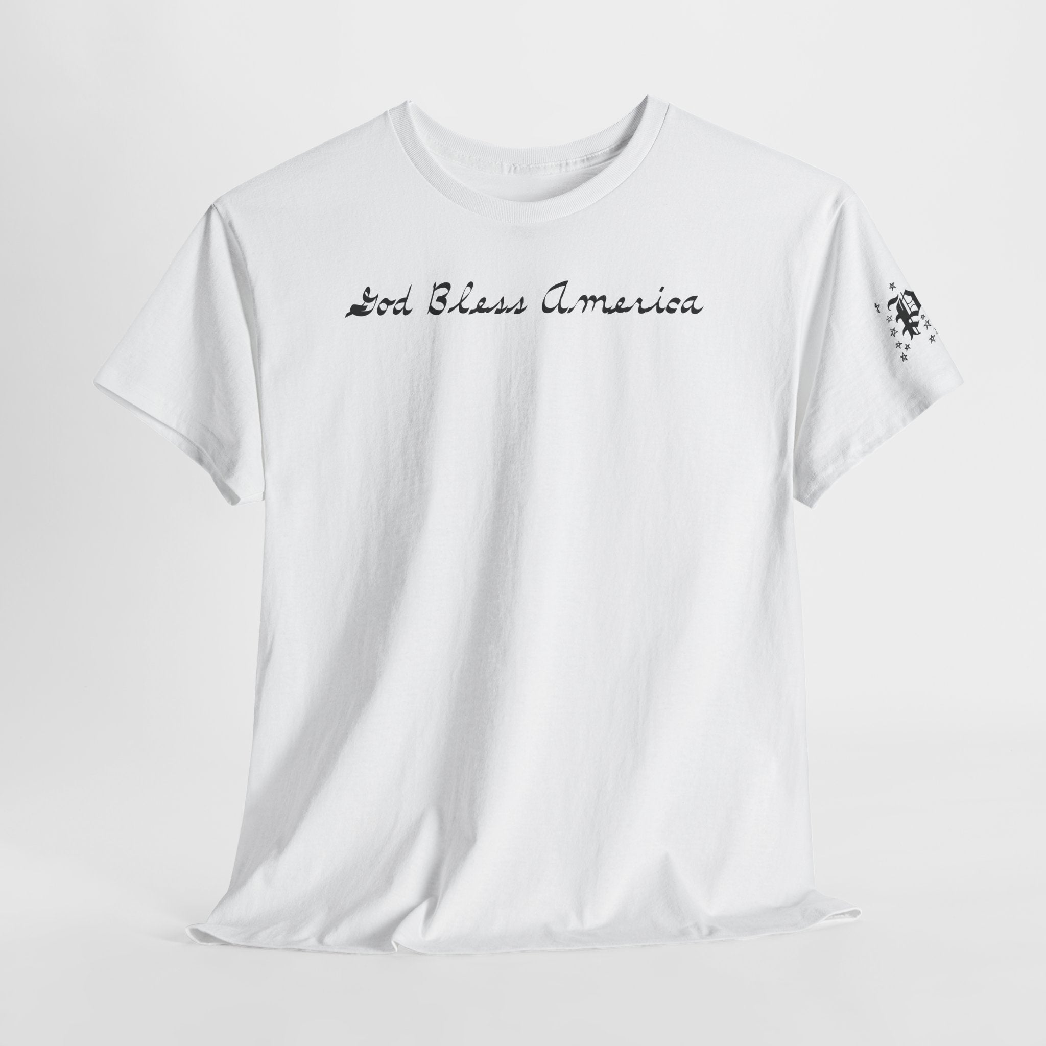 Patriotic 'God Bless America' Tee — 'We The People' Backprint 250th Celebration T-Shirt