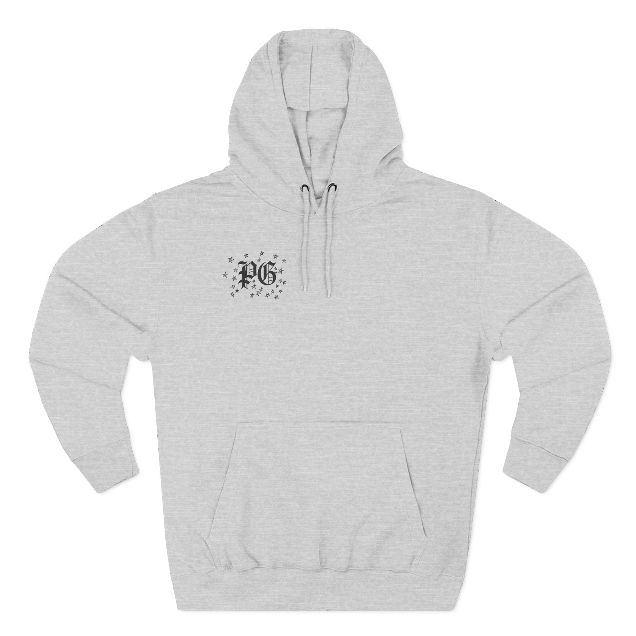Skelly Cozy Bench Fleece Hoodie — 'Cozy Bench for Skelly' Graphic