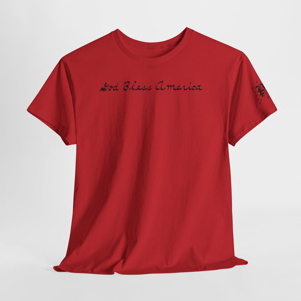 Patriotic 'God Bless America' Tee — 'We The People' Backprint 250th Celebration T-Shirt