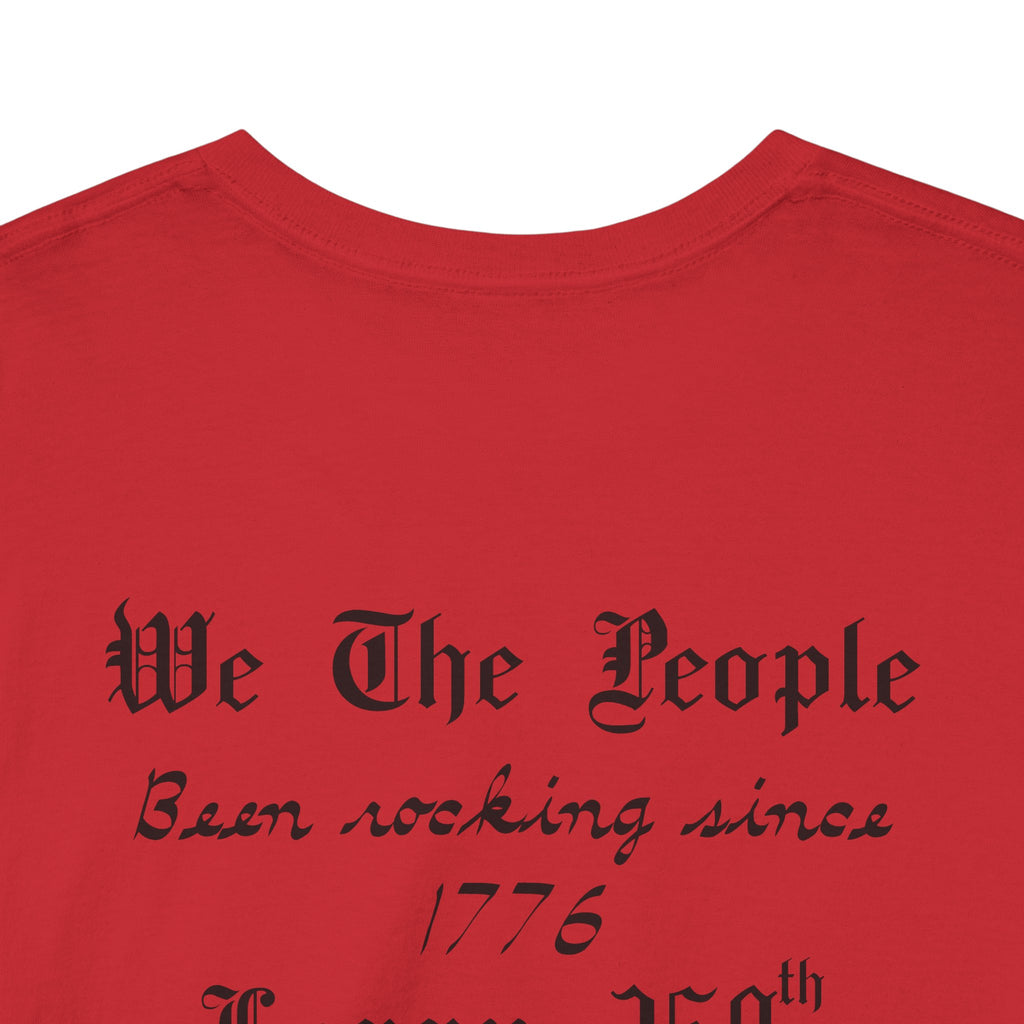 Patriotic 'God Bless America' Tee — 'We The People' Backprint 250th Celebration T-Shirt