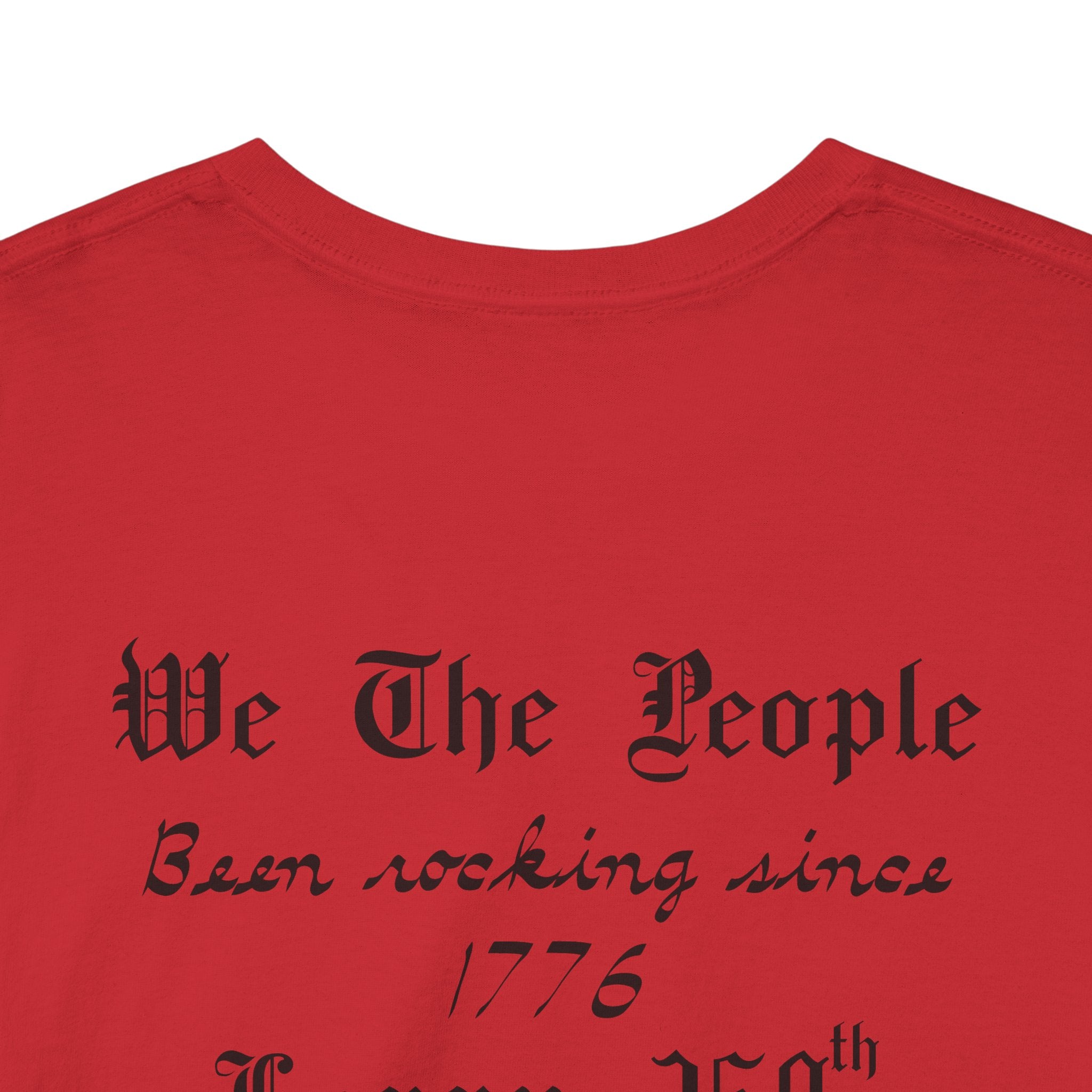 Patriotic 'God Bless America' Tee — 'We The People' Backprint 250th Celebration T-Shirt