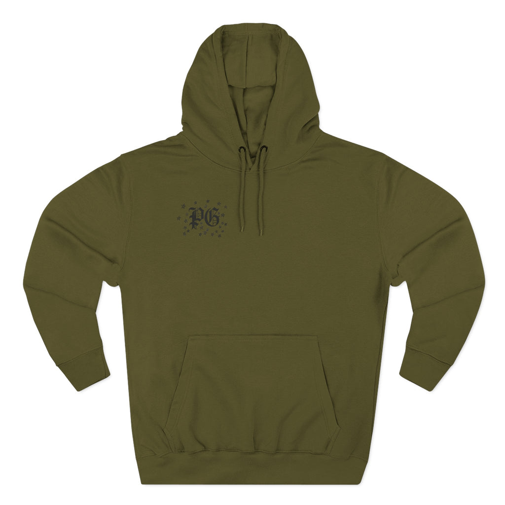 Skelly Cozy Bench Fleece Hoodie — 'Cozy Bench for Skelly' Graphic