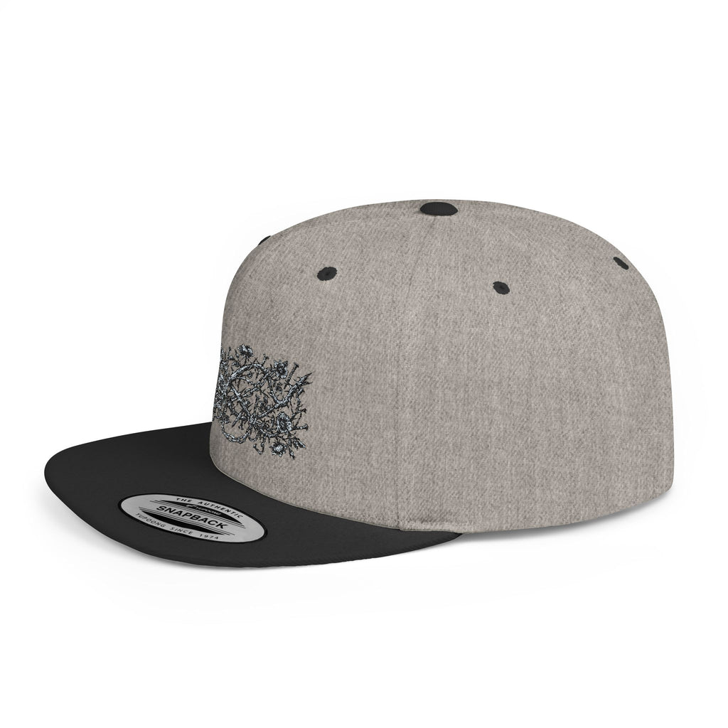 Floral Flat Bill Snapback Hat