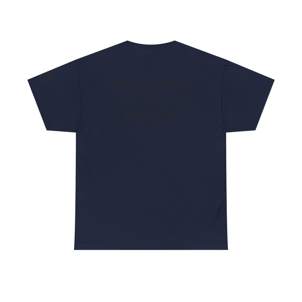 Patriotic 'God Bless America' Tee — 'We The People' Backprint 250th Celebration T-Shirt