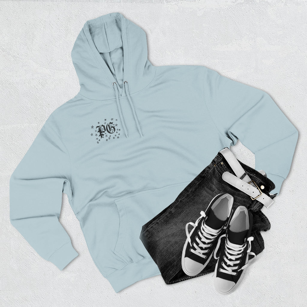 Skelly Cozy Bench Fleece Hoodie — 'Cozy Bench for Skelly' Graphic