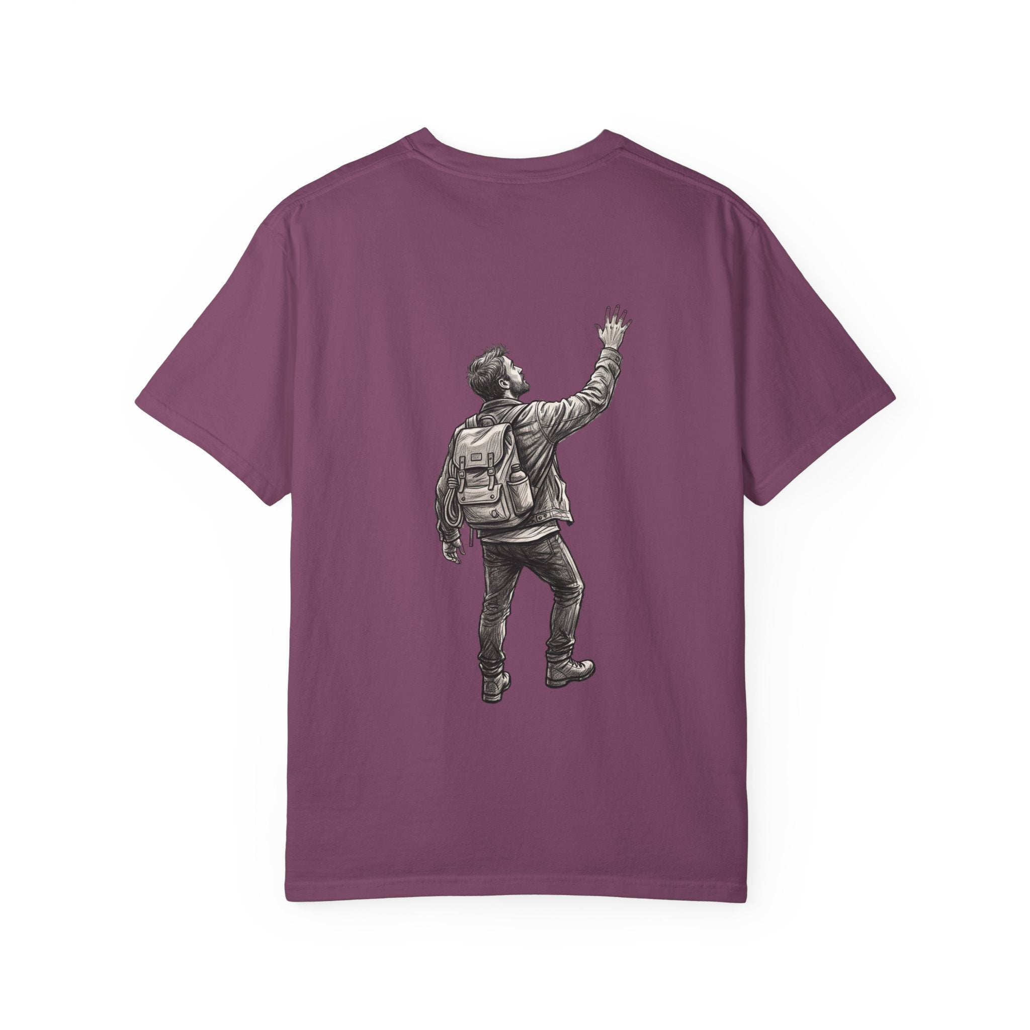 Isaiah 6:8 T-Shirt — Vintage Prayerful Backpacker Graphic Tee