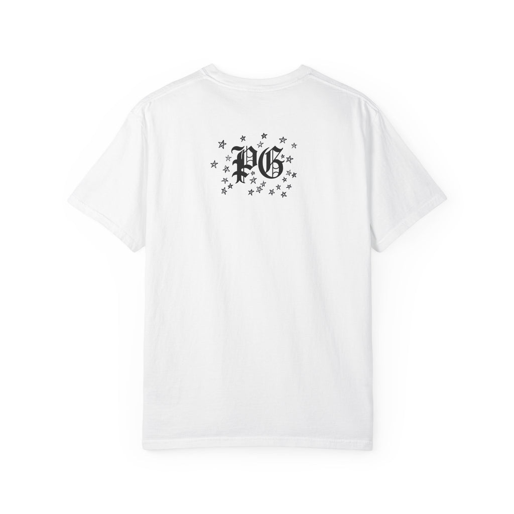 Floral Infinity T-Shirt — Gothic Rose Vine Design with ‘PG’ Back Print
