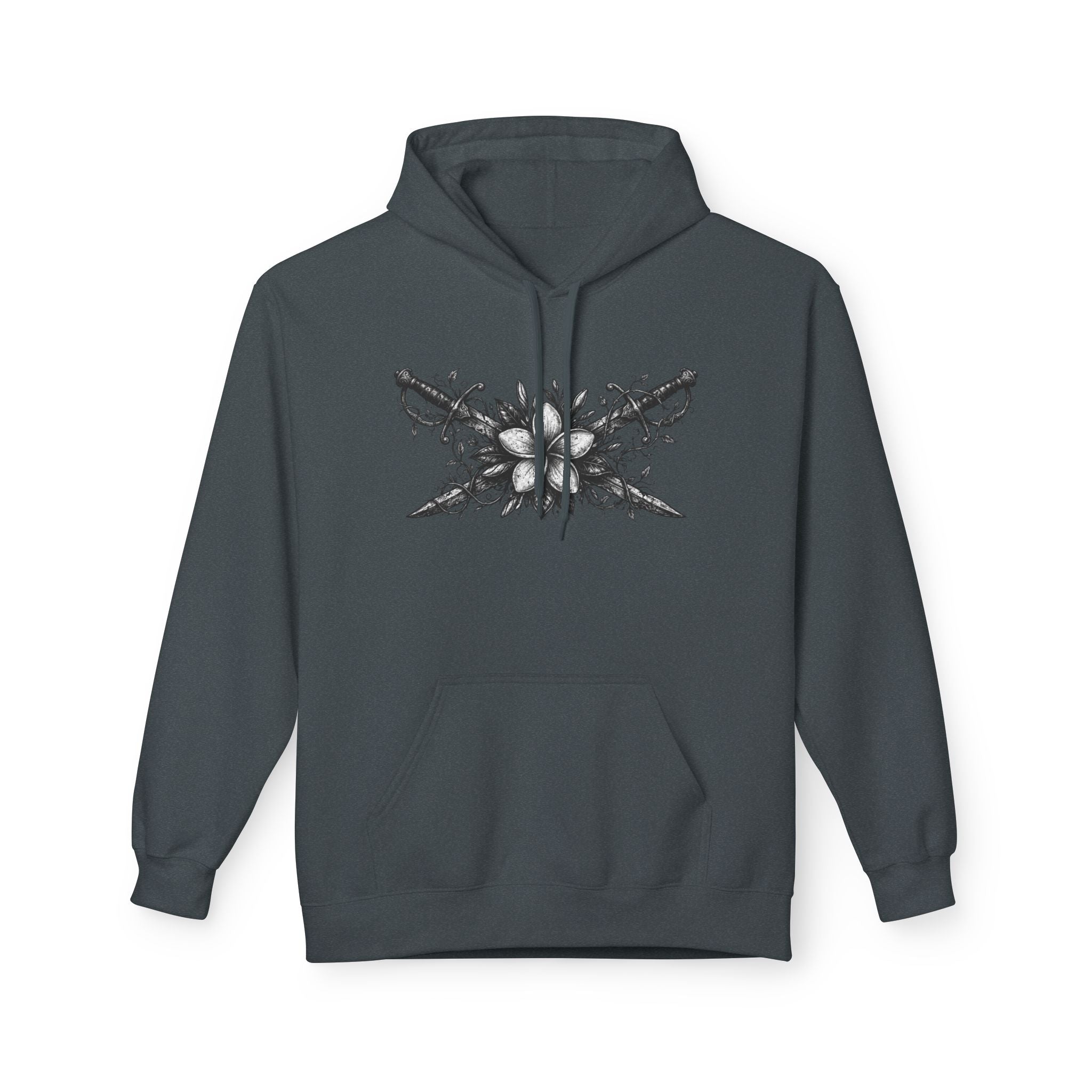 Skull & Daggers Hoodie — Gothic 'PG' Star Back Graphic
