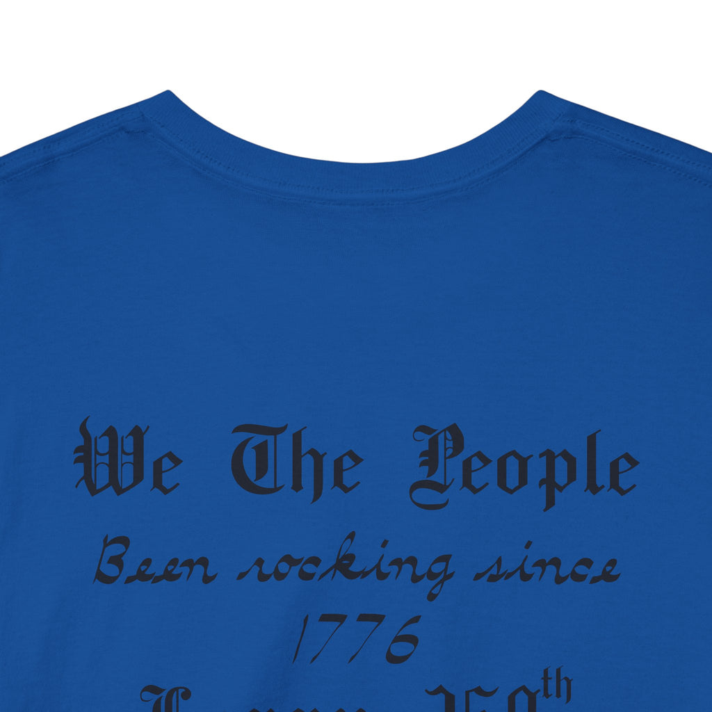 Patriotic 'God Bless America' Tee — 'We The People' Backprint 250th Celebration T-Shirt