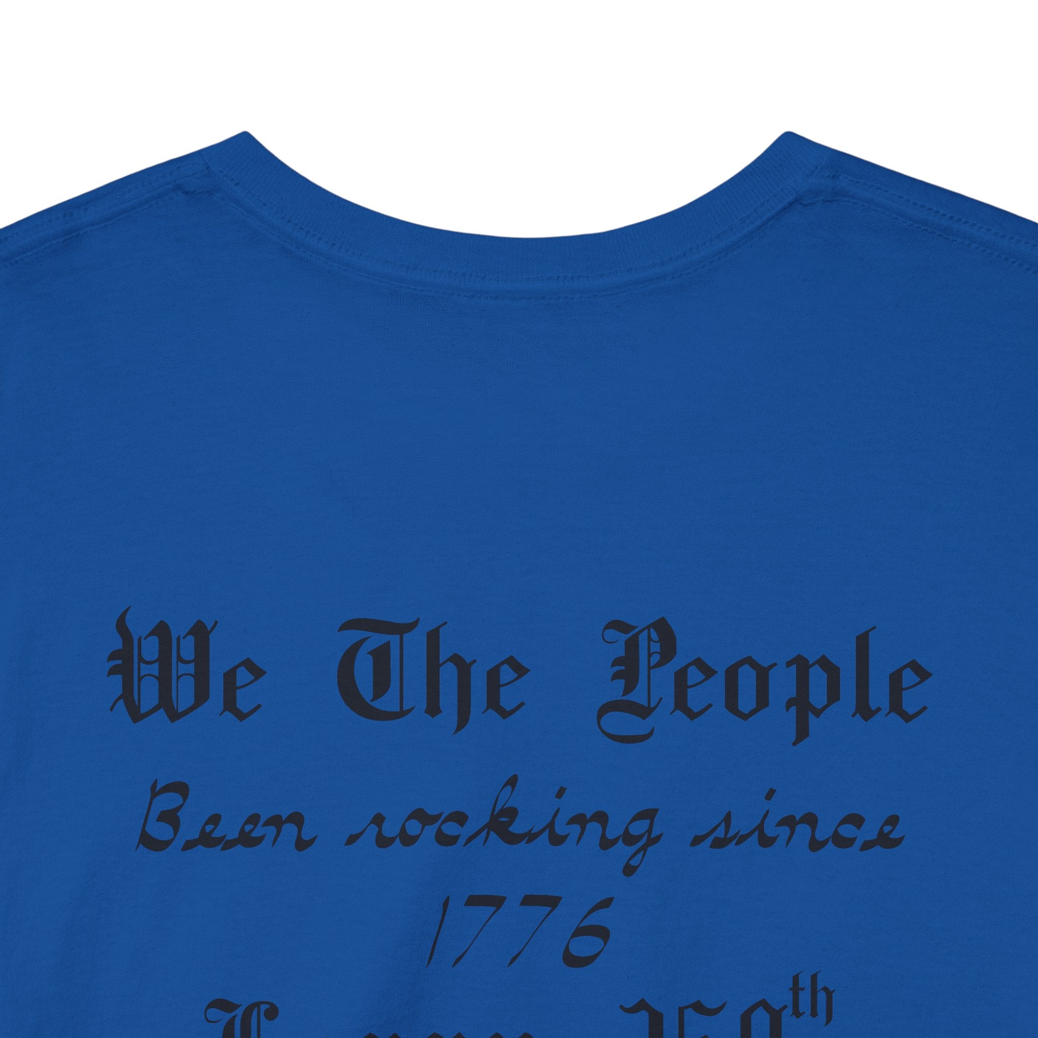 Patriotic 'God Bless America' Tee — 'We The People' Backprint 250th Celebration T-Shirt
