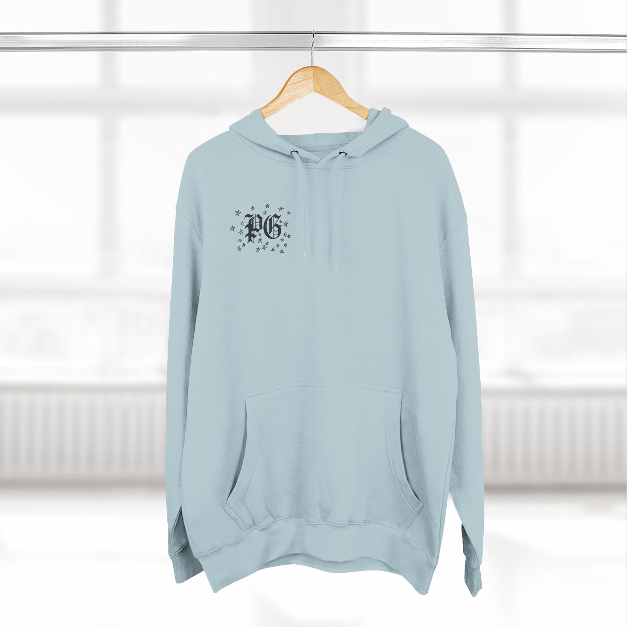 Skelly Cozy Bench Fleece Hoodie — 'Cozy Bench for Skelly' Graphic