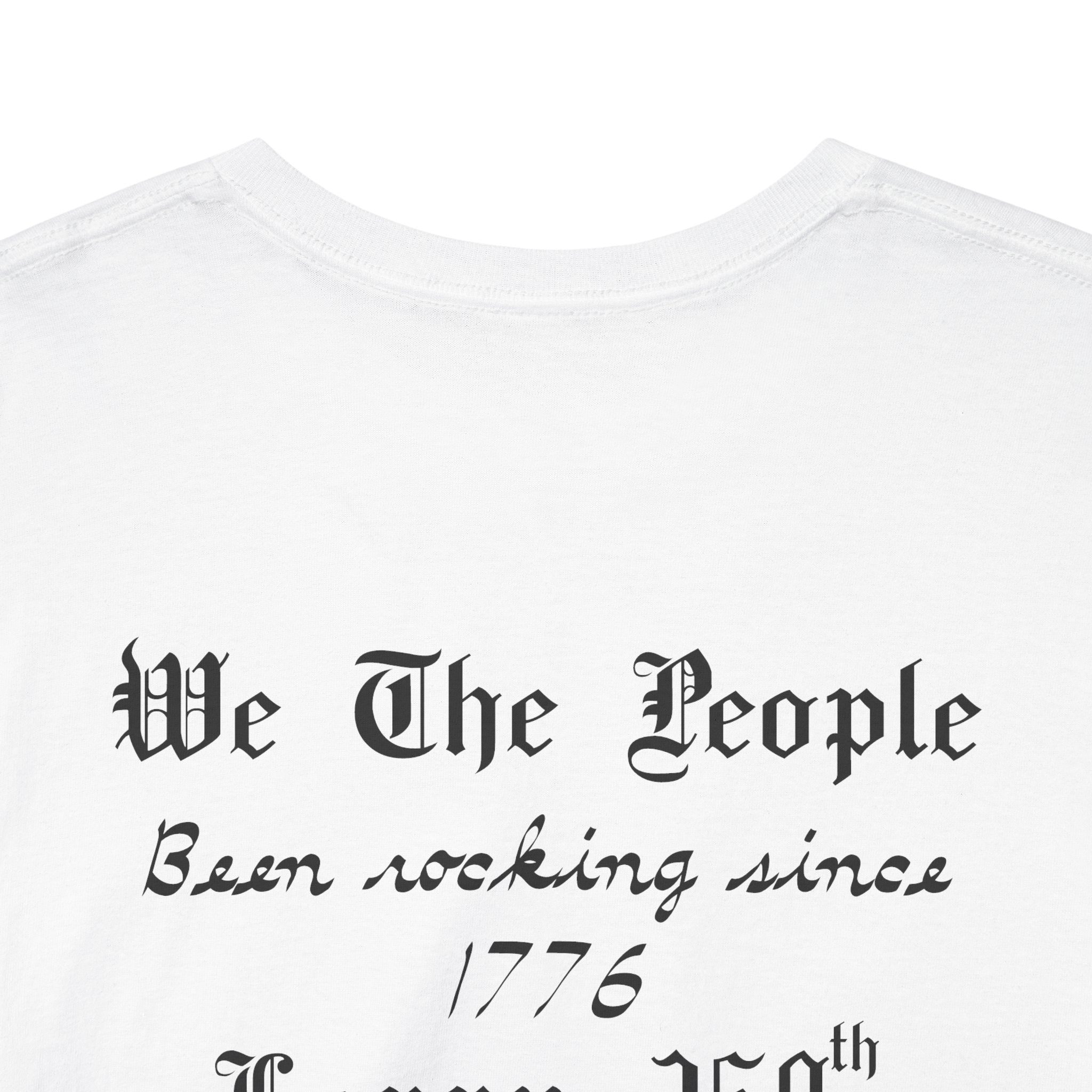 Patriotic 'God Bless America' Tee — 'We The People' Backprint 250th Celebration T-Shirt