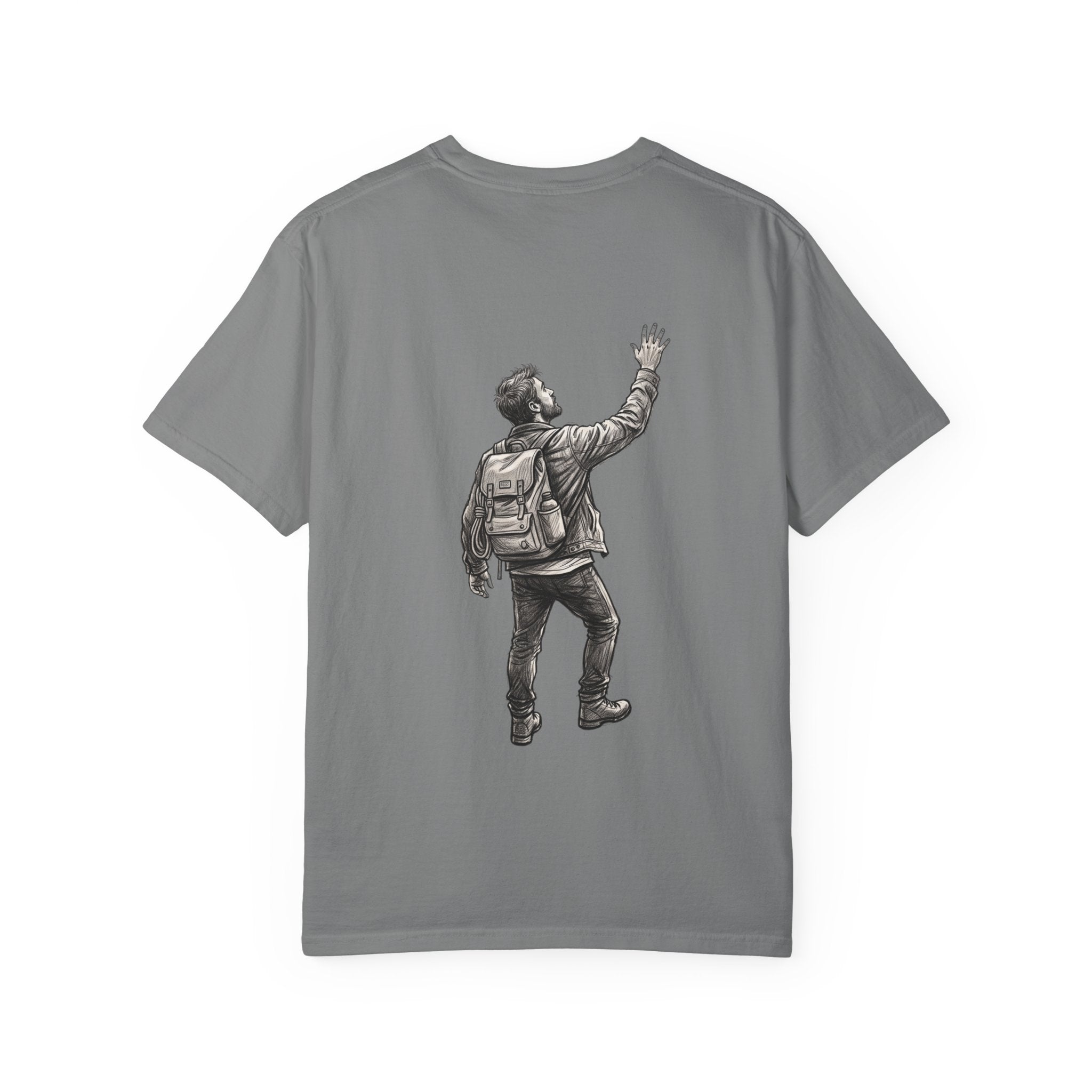 Isaiah 6:8 T-Shirt — Vintage Prayerful Backpacker Graphic Tee