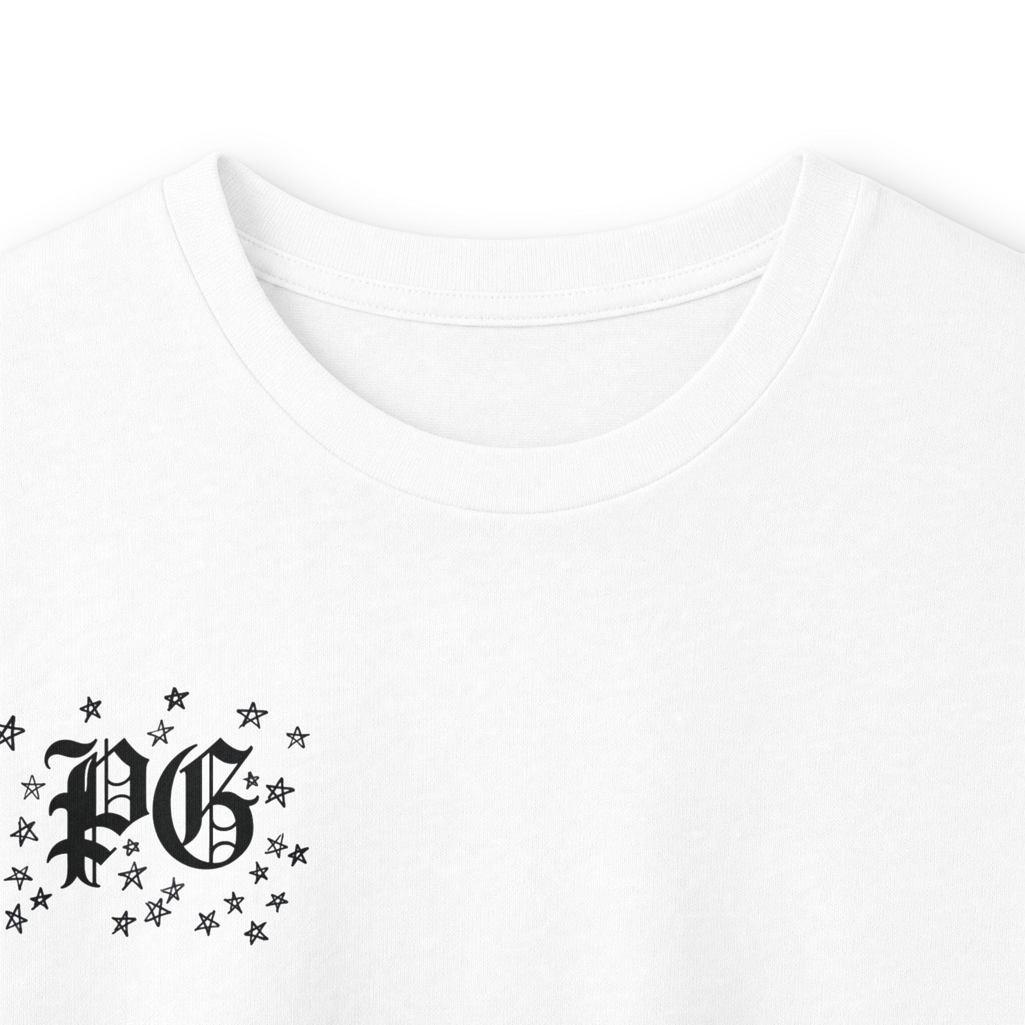 Long Sleeve Tee — Black Floral Vine Infinity Graphic