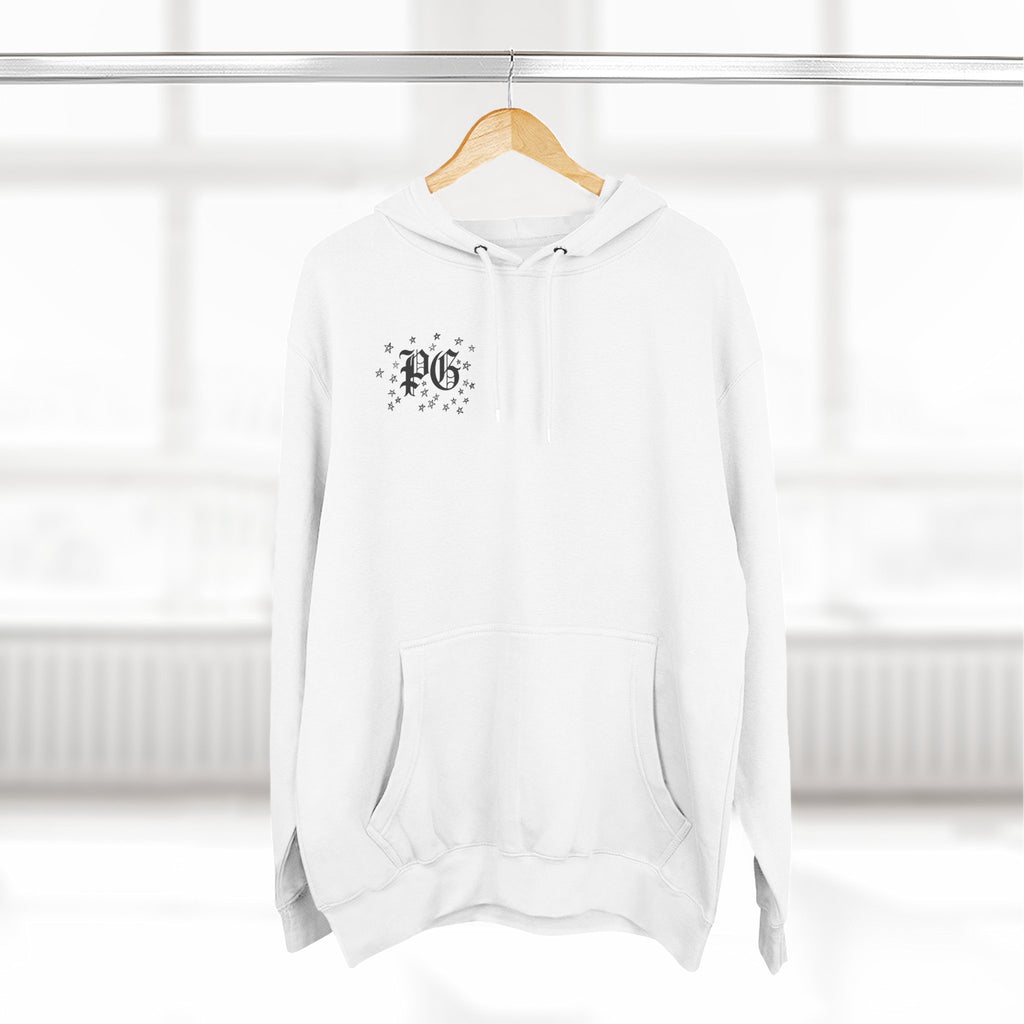 Skelly Cozy Bench Fleece Hoodie — 'Cozy Bench for Skelly' Graphic