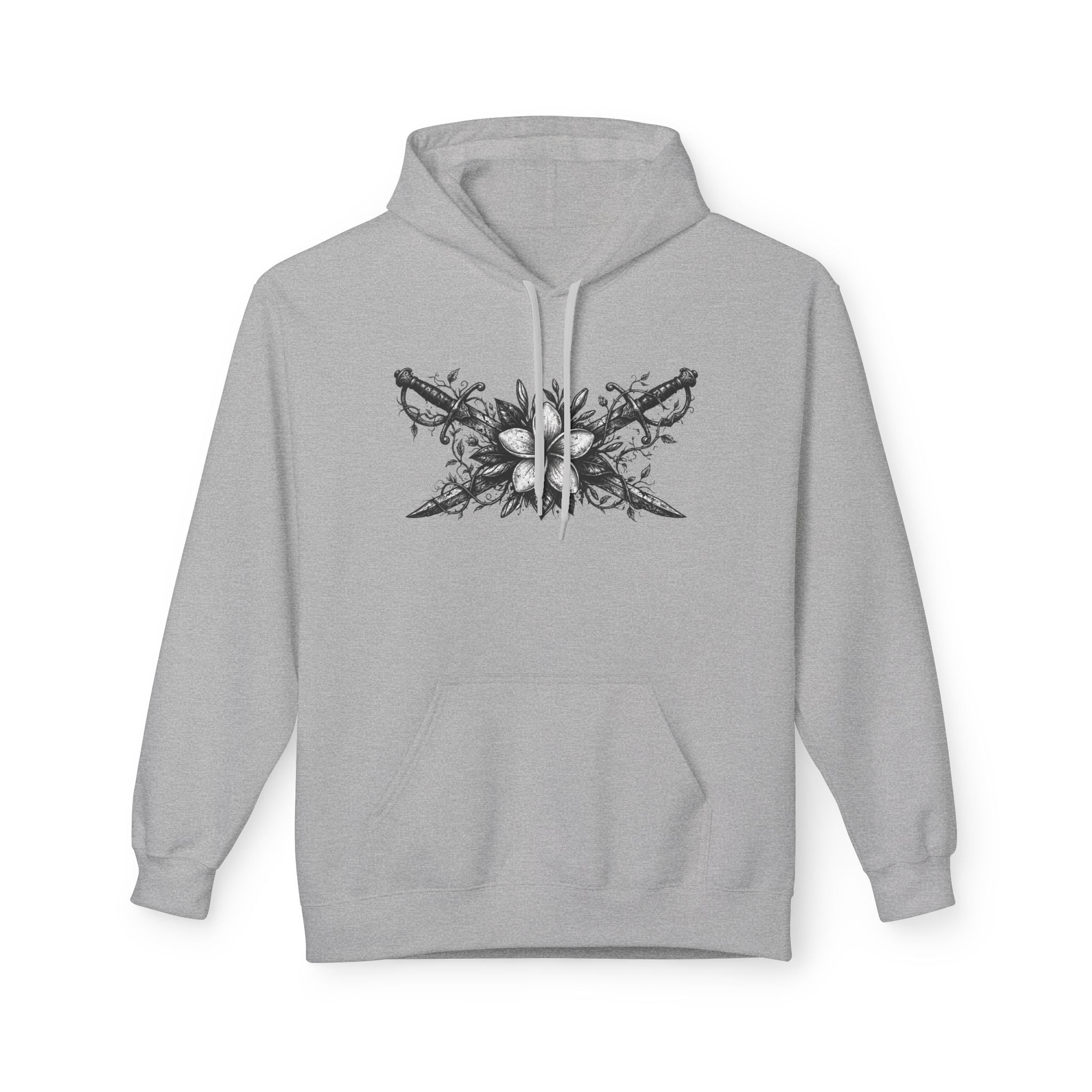 Skull & Daggers Hoodie — Gothic 'PG' Star Back Graphic