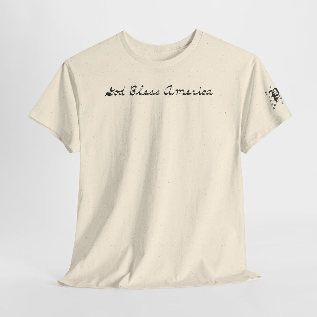 Patriotic 'God Bless America' Tee — 'We The People' Backprint 250th Celebration T-Shirt