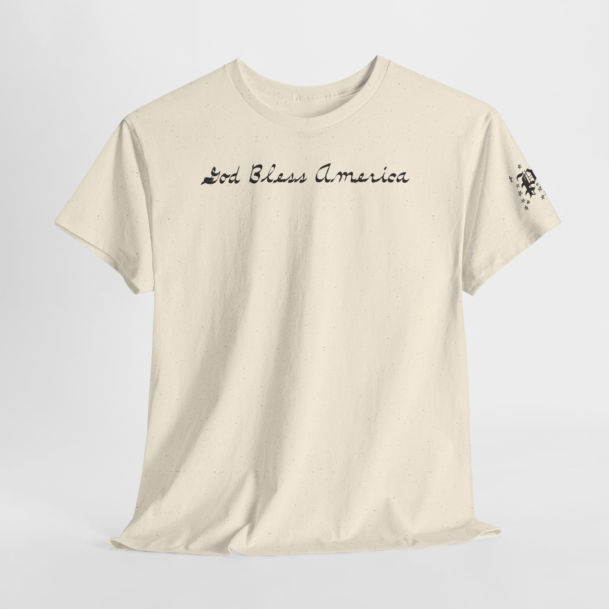 Patriotic 'God Bless America' Tee — 'We The People' Backprint 250th Celebration T-Shirt