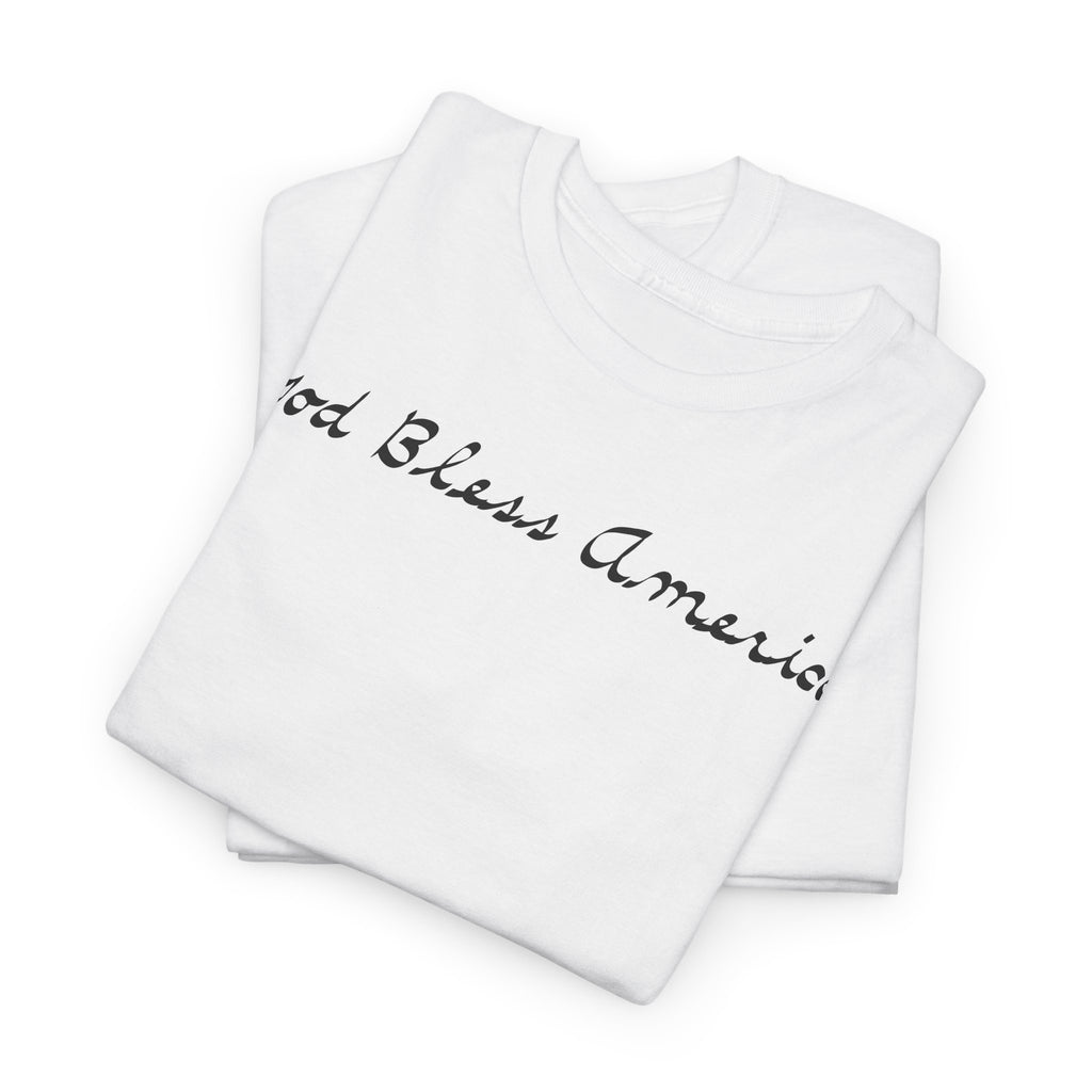 Patriotic 'God Bless America' Tee — 'We The People' Backprint 250th Celebration T-Shirt