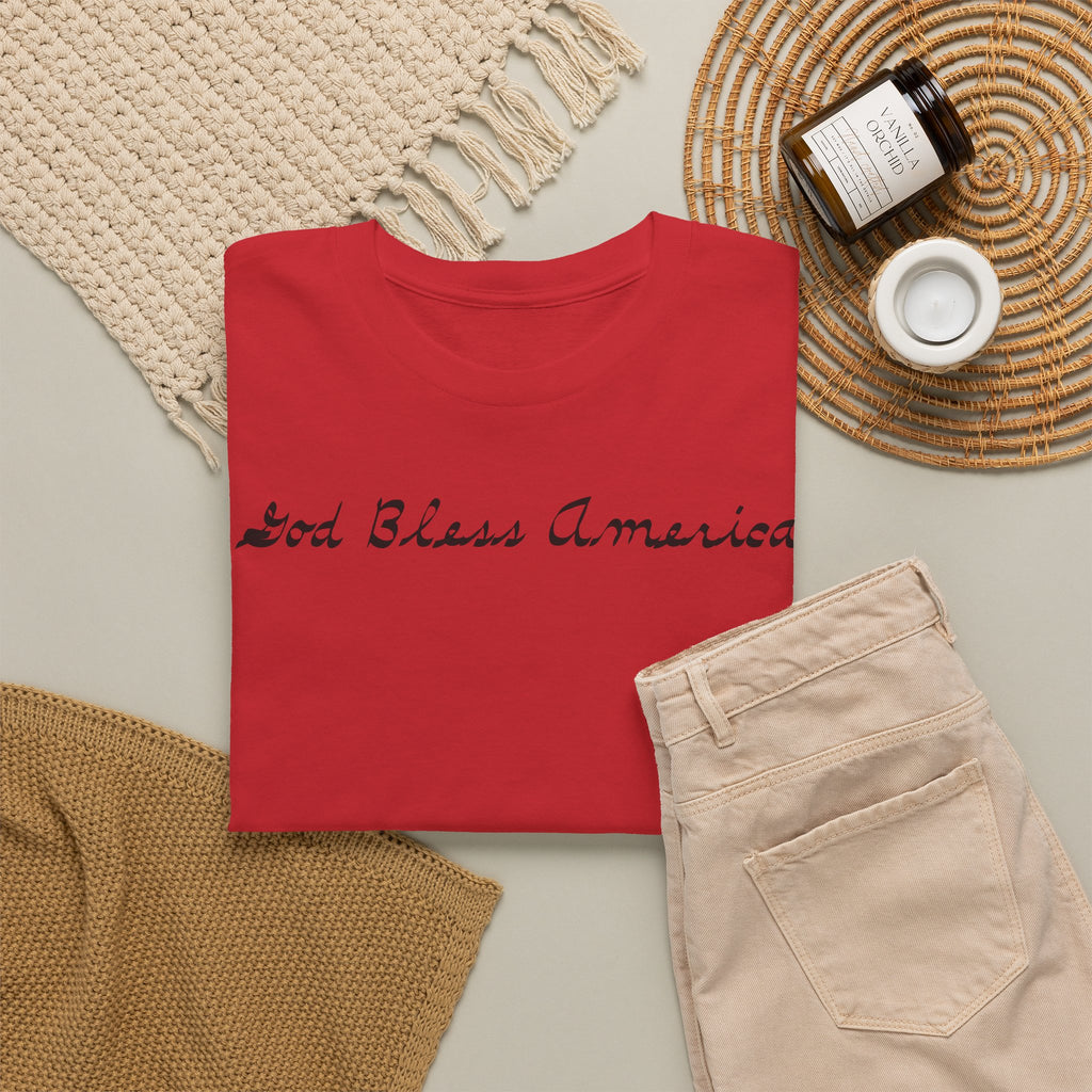 Patriotic 'God Bless America' Tee — 'We The People' Backprint 250th Celebration T-Shirt