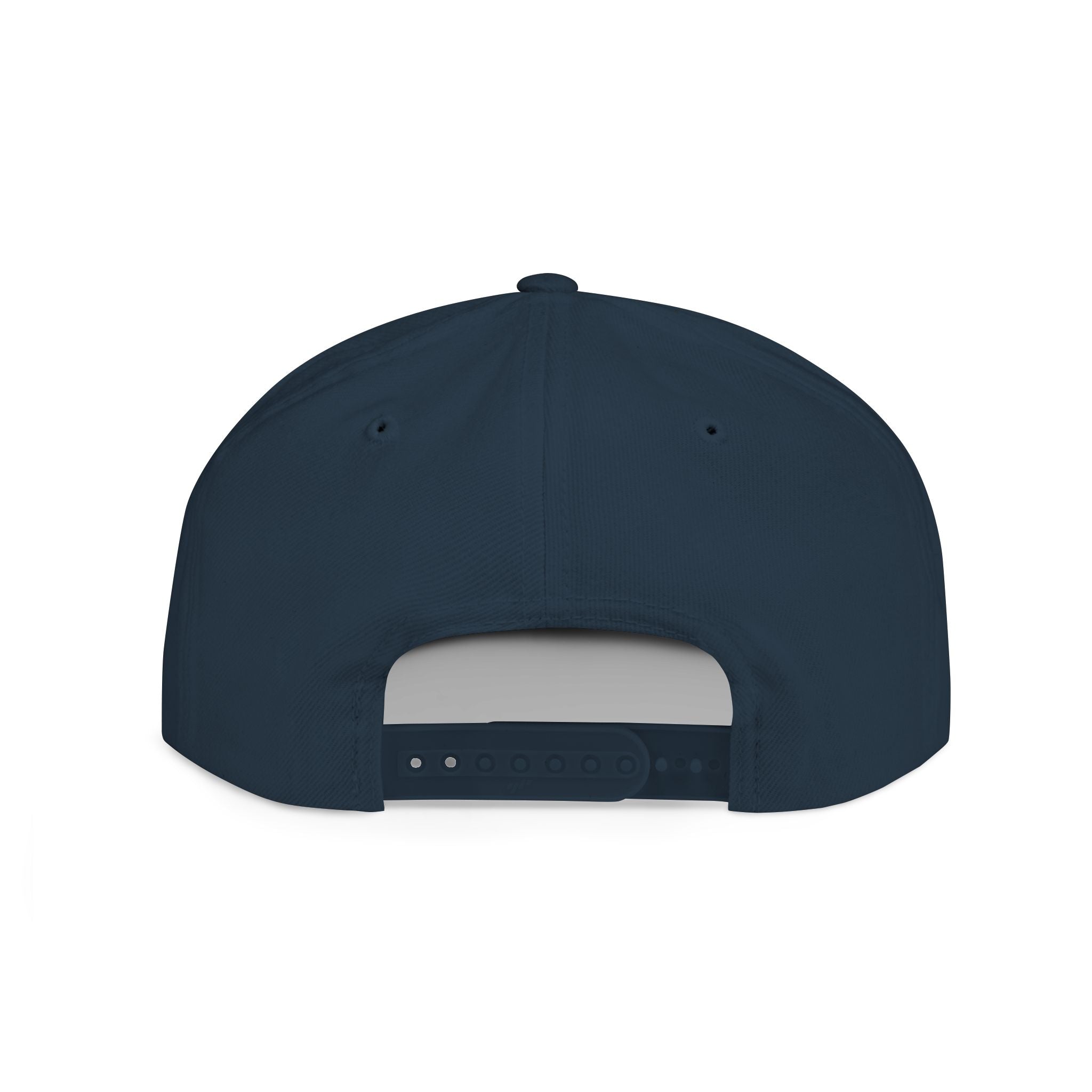 Flat Bill Snapback Hat — Gothic "PG" Monogram with Star Cluster