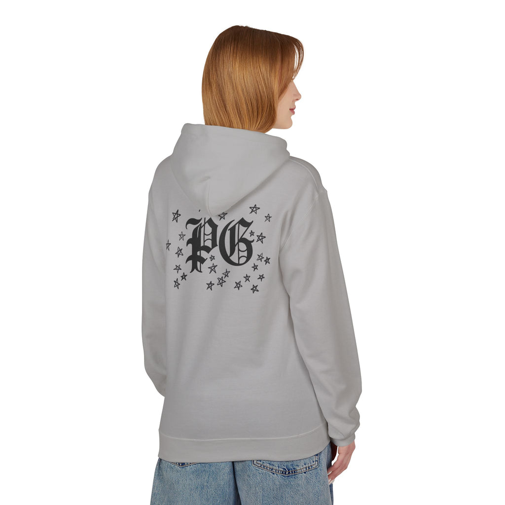 Skull & Daggers Hoodie — Gothic 'PG' Star Back Graphic