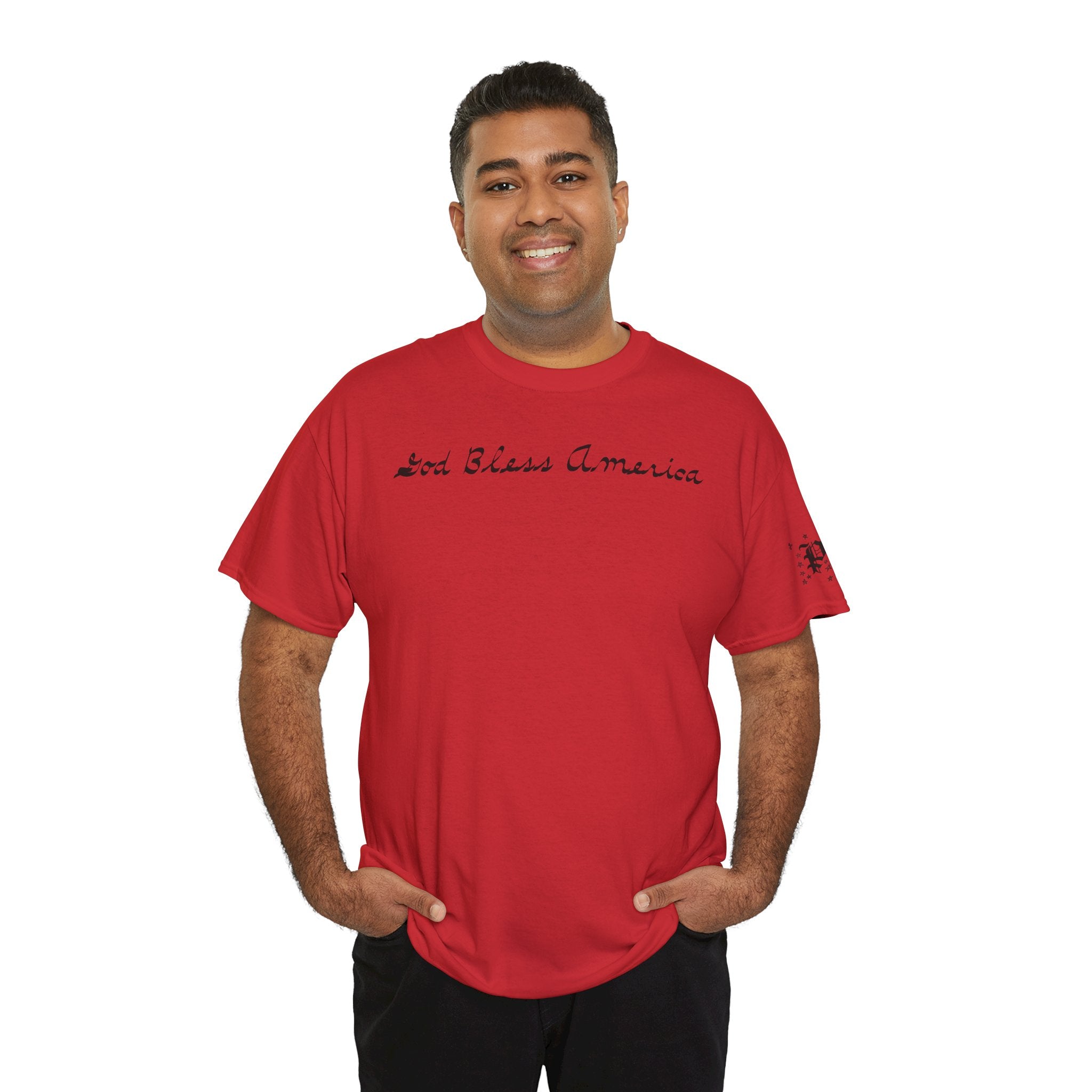 Patriotic 'God Bless America' Tee — 'We The People' Backprint 250th Celebration T-Shirt
